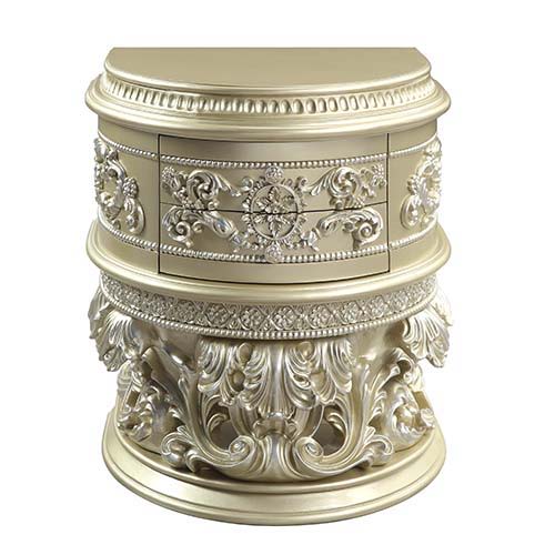 Vatican - Nightstand - Champagne Silver Finish - Urban Living Furniture (Los Angeles, CA)