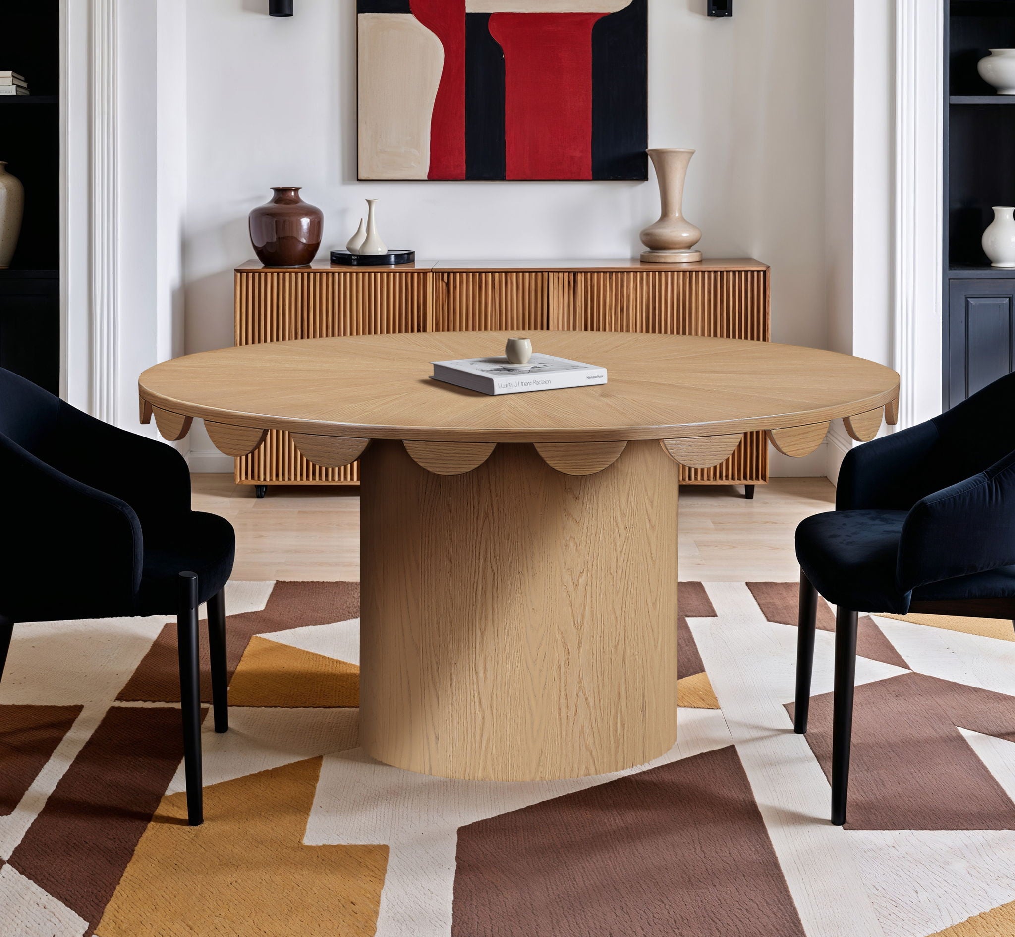 Dahlia - Oak Veneer Dining Table - Urban Living Furniture (Los Angeles, CA)