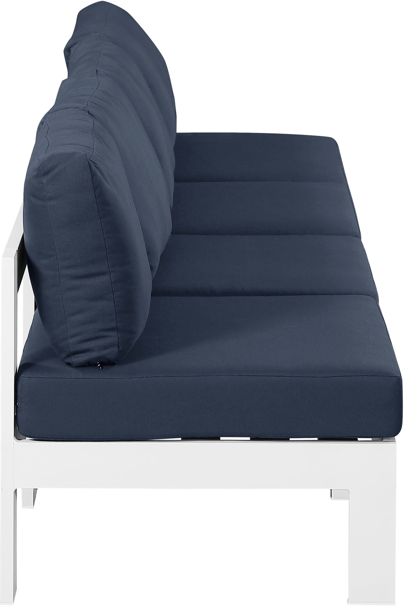 Nizuc - Outdoor Patio 4 Seat Armless Modular Sofa With White Frame - Urban Living Furniture (Los Angeles, CA)