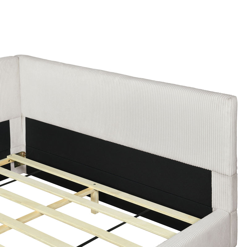 L Shaped Upholstered Daybed