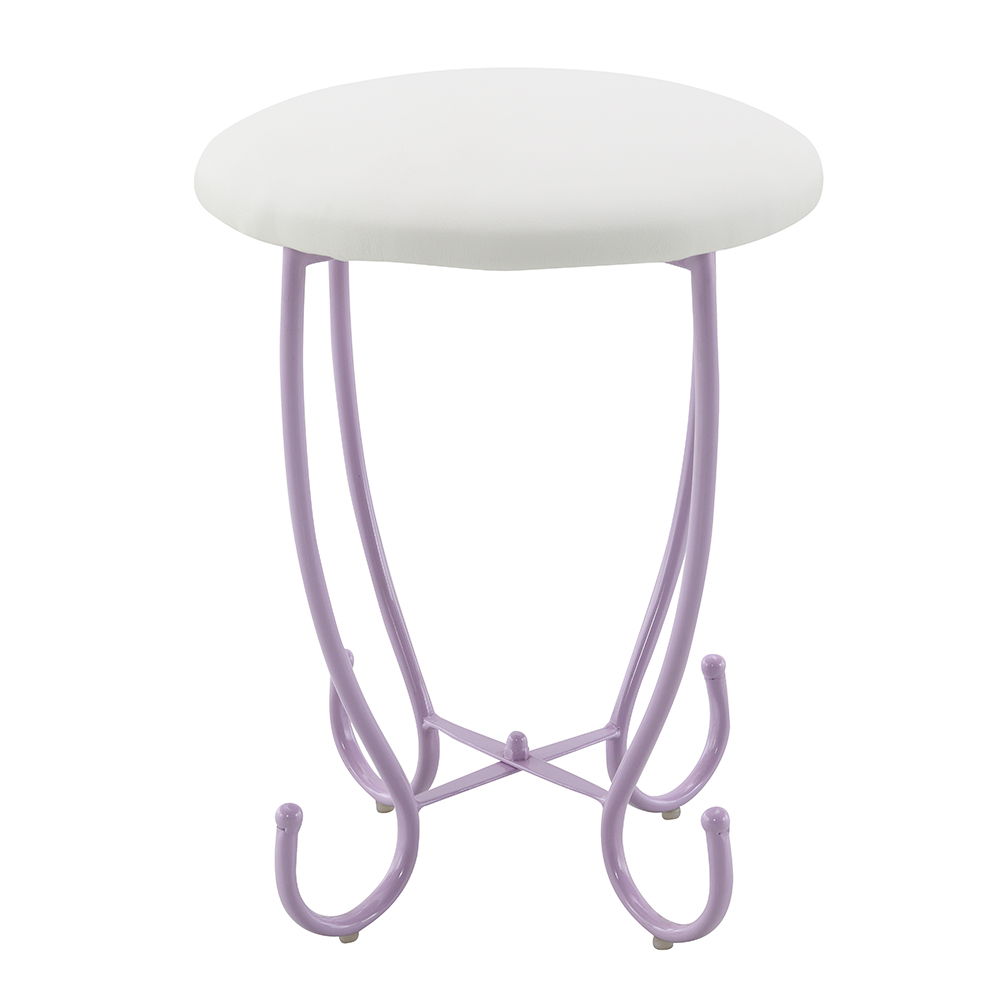 Priya II - Vanity Desk - White & Light Purple - Urban Living Furniture (Los Angeles, CA)