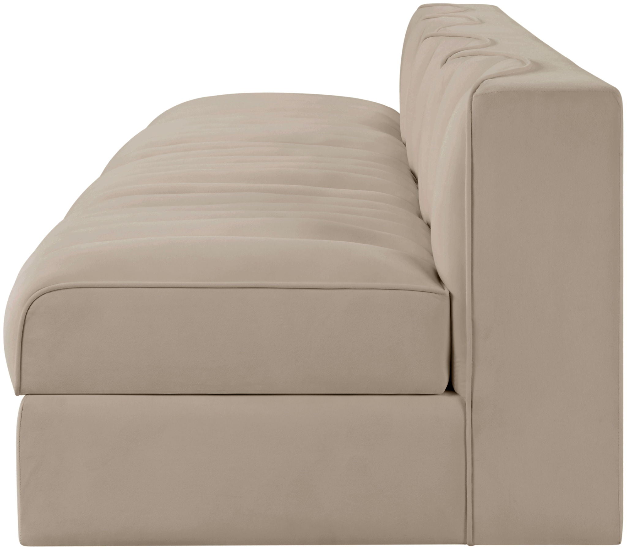 Rummi - Armless Velvet Performance Fabric Upholstered 4 Piece Modular Sofa - Urban Living Furniture (Los Angeles, CA)