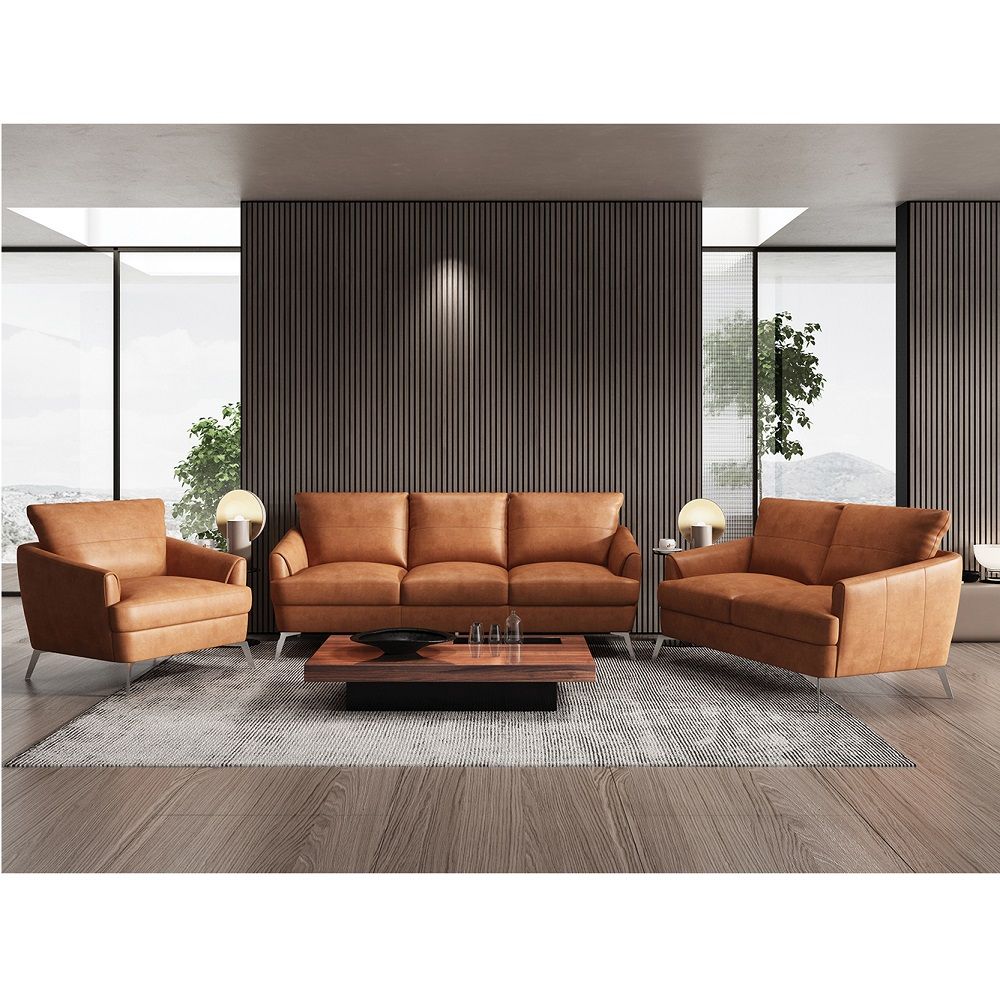 Safi - Loveseat - CapPUchino Leather - Urban Living Furniture (Los Angeles, CA)