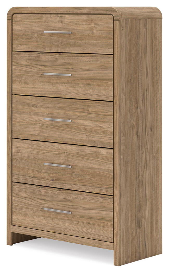 Gramburg - Five Drawer Chest - Warm Natural Brown - Urban Living Furniture (Los Angeles, CA)