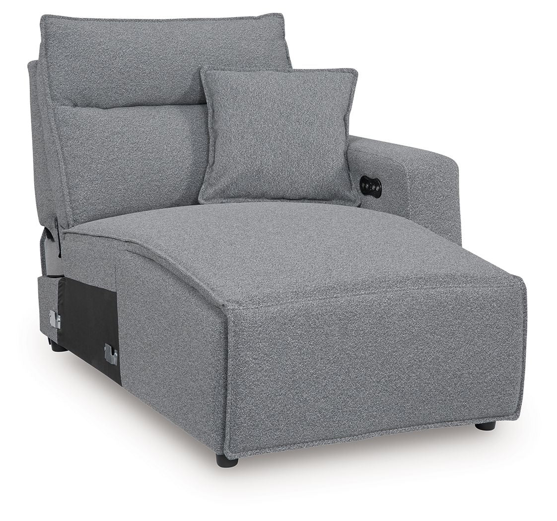 ModMax II - Salt And Pepper - RAF Press Back Power Chaise - Urban Living Furniture (Los Angeles, CA)