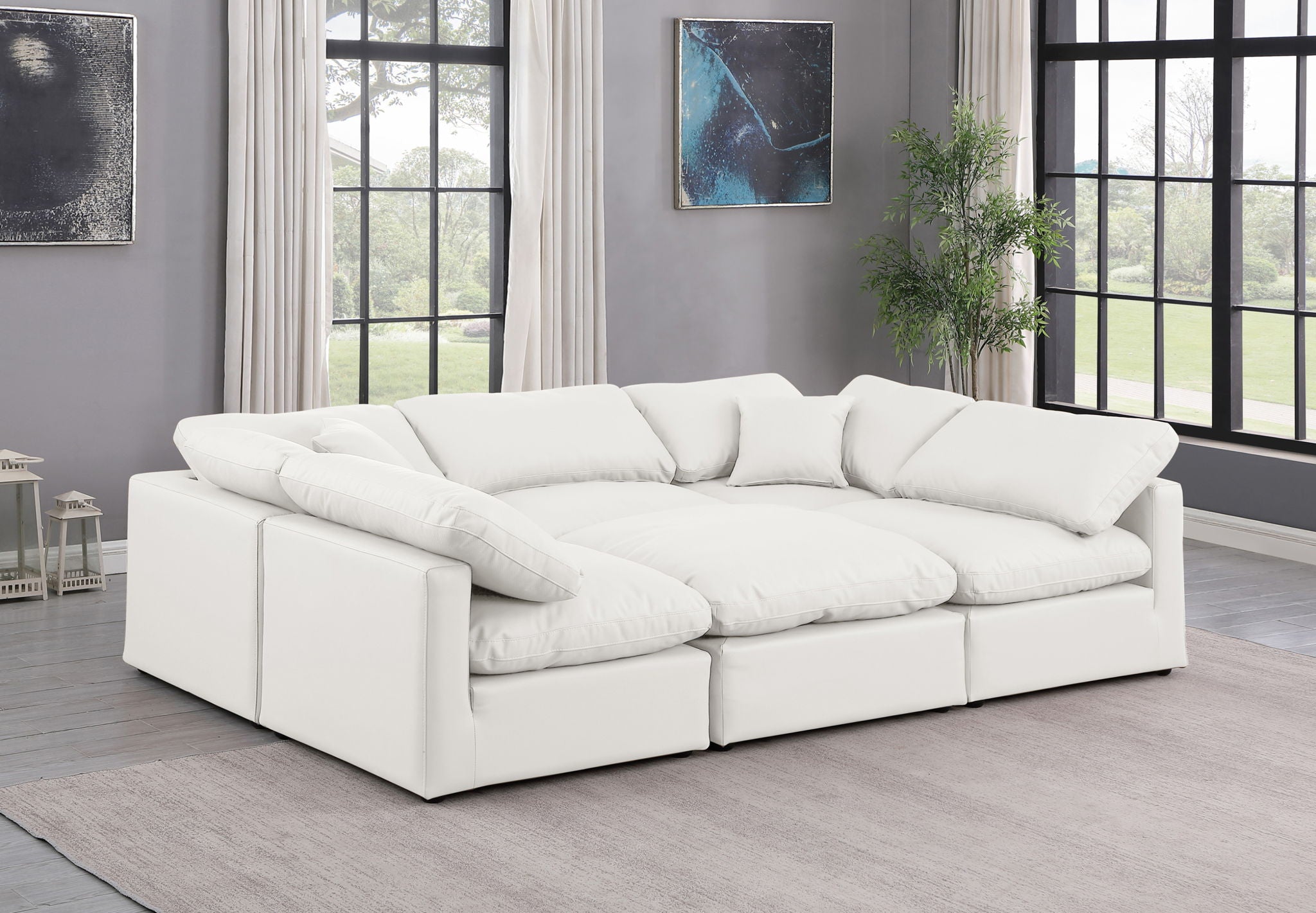 Indulge - Faux Leather 6 Piece Modular Sectional - Urban Living Furniture (Los Angeles, CA)