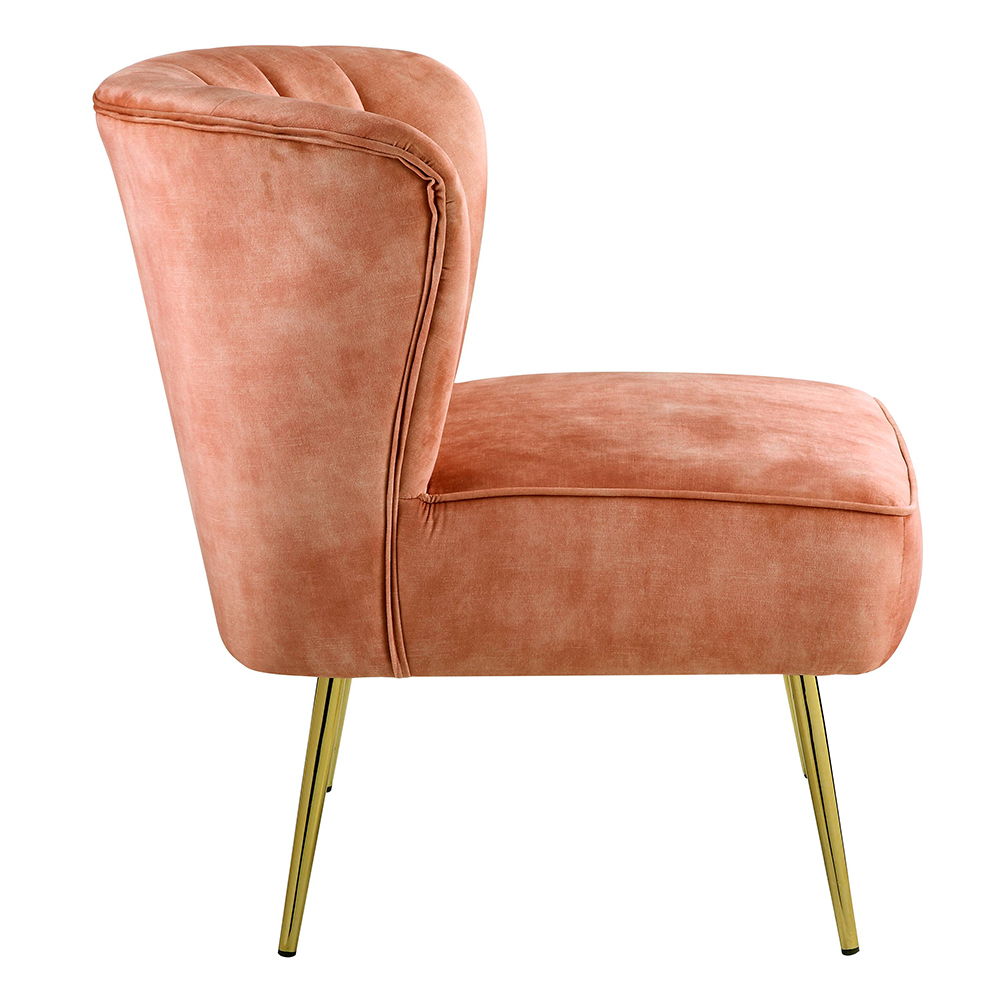 Sambell - Accent Chair - Burnt Orange Velvet - Urban Living Furniture (Los Angeles, CA)