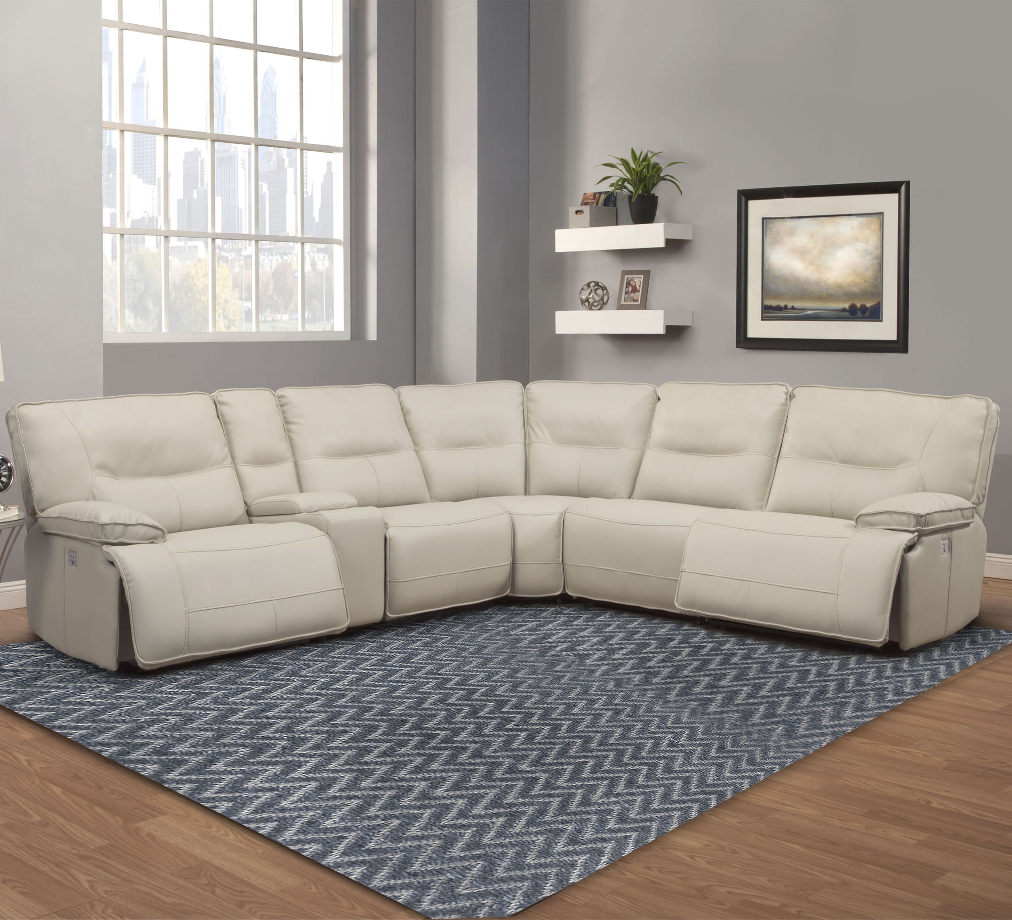 Spartacus - Power Reclining Sectional - Urban Living Furniture (Los Angeles, CA)