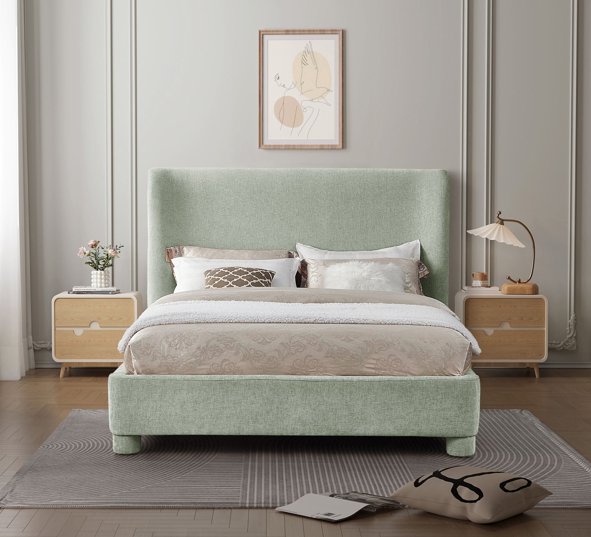 Penny - Chenille Fabric Bed - Urban Living Furniture (Los Angeles, CA)