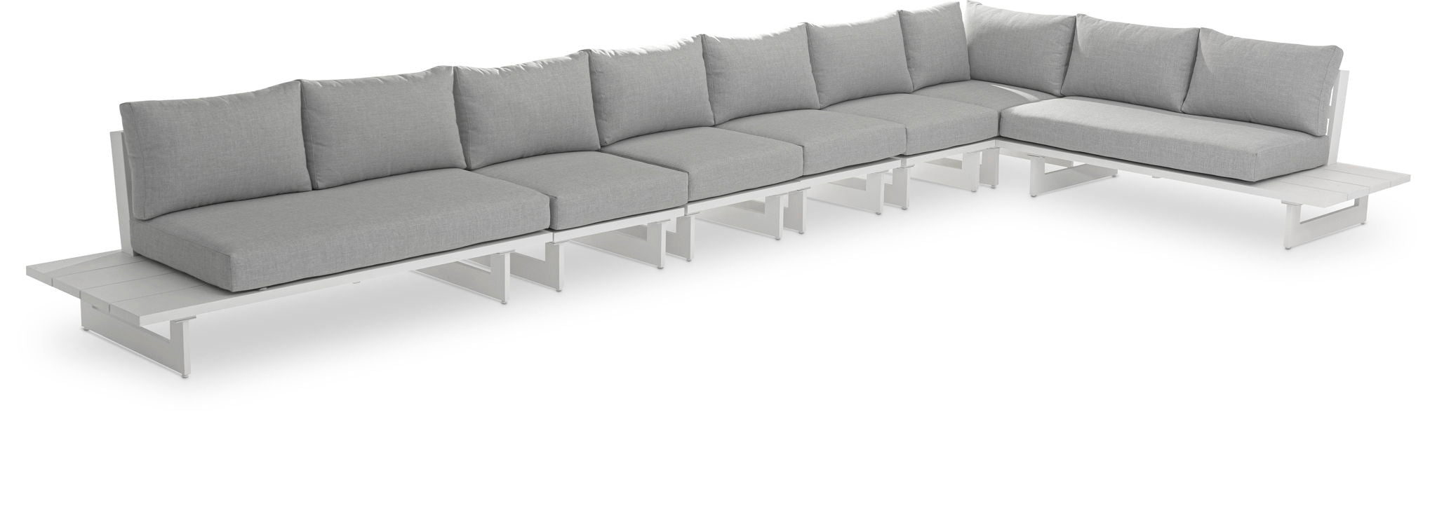 Maldives - 7 Piece Water Resistant Outdoor Patio Modular Sectional With White Base - Urban Living Furniture (Los Angeles, CA)