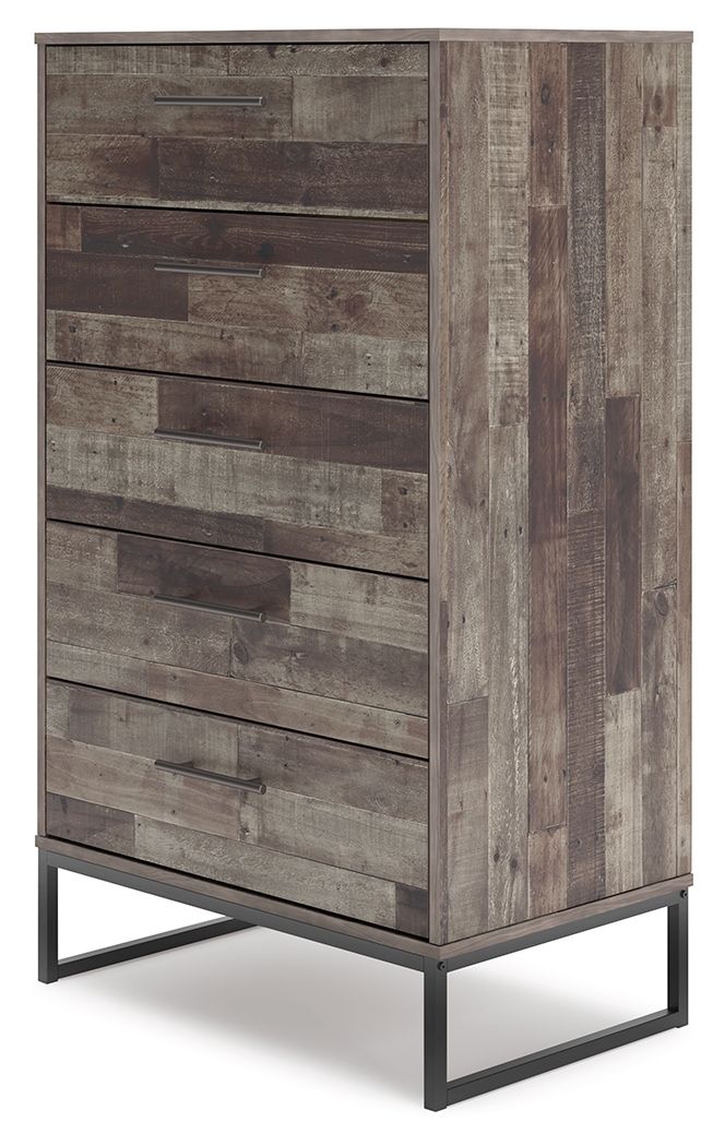 Neilsville - Black / Gray - Five Drawer Chest - Urban Living Furniture (Los Angeles, CA)