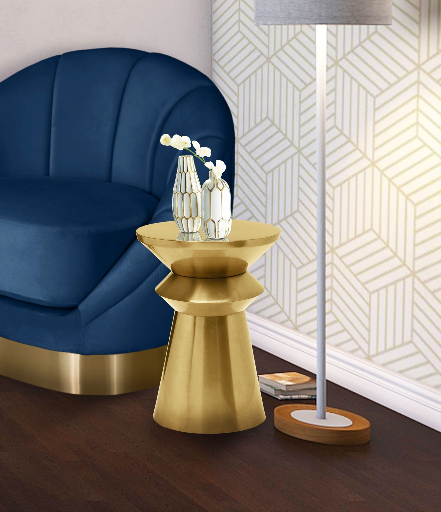 Jai - End Table - Gold - Urban Living Furniture (Los Angeles, CA)