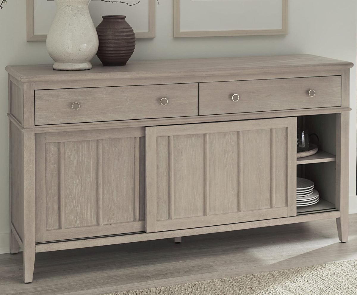 Camden - Two Drawer Two Door Oak Wood Sideboard - Chai