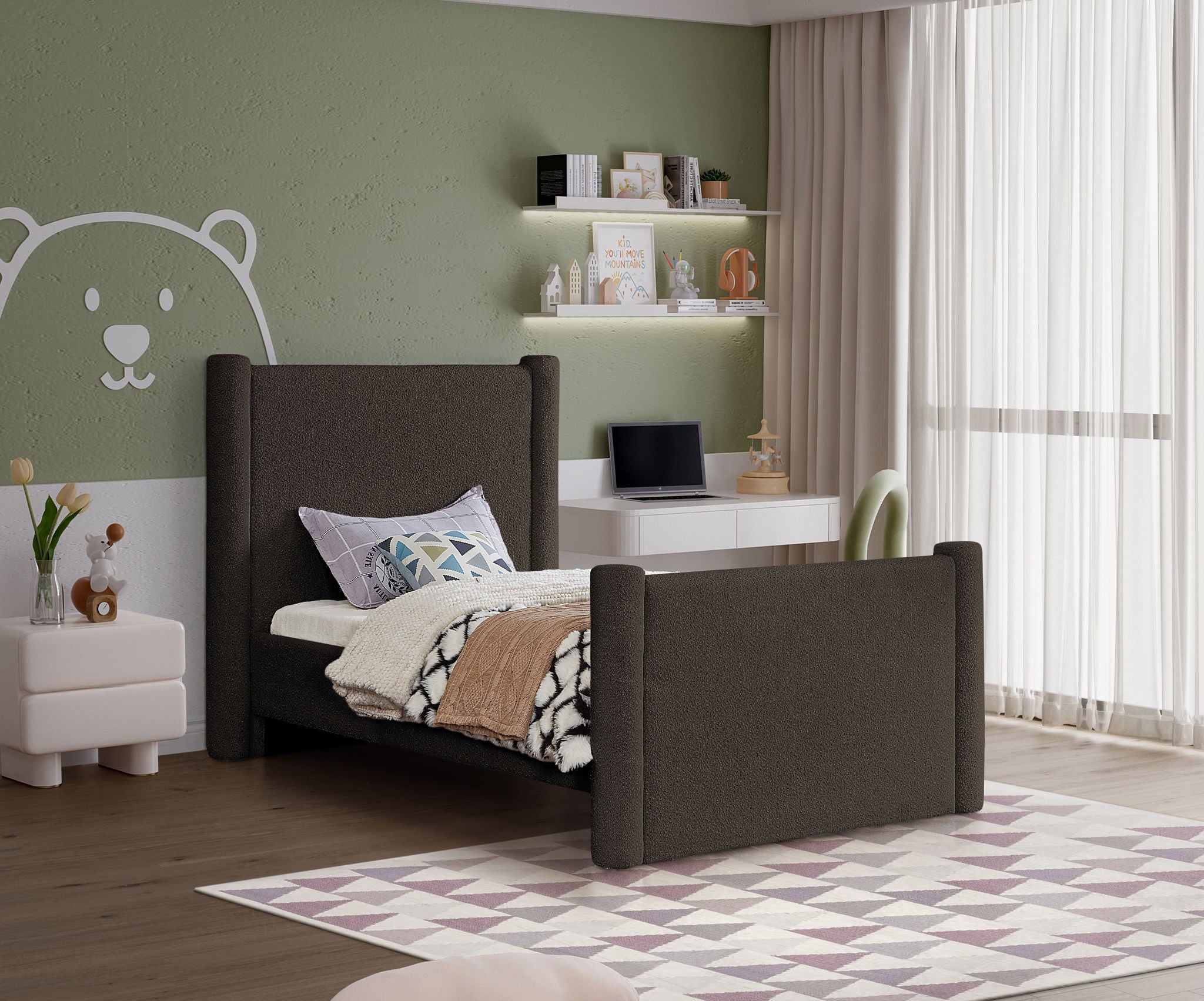 Elias - Boucle Bed - Urban Living Furniture (Los Angeles, CA)