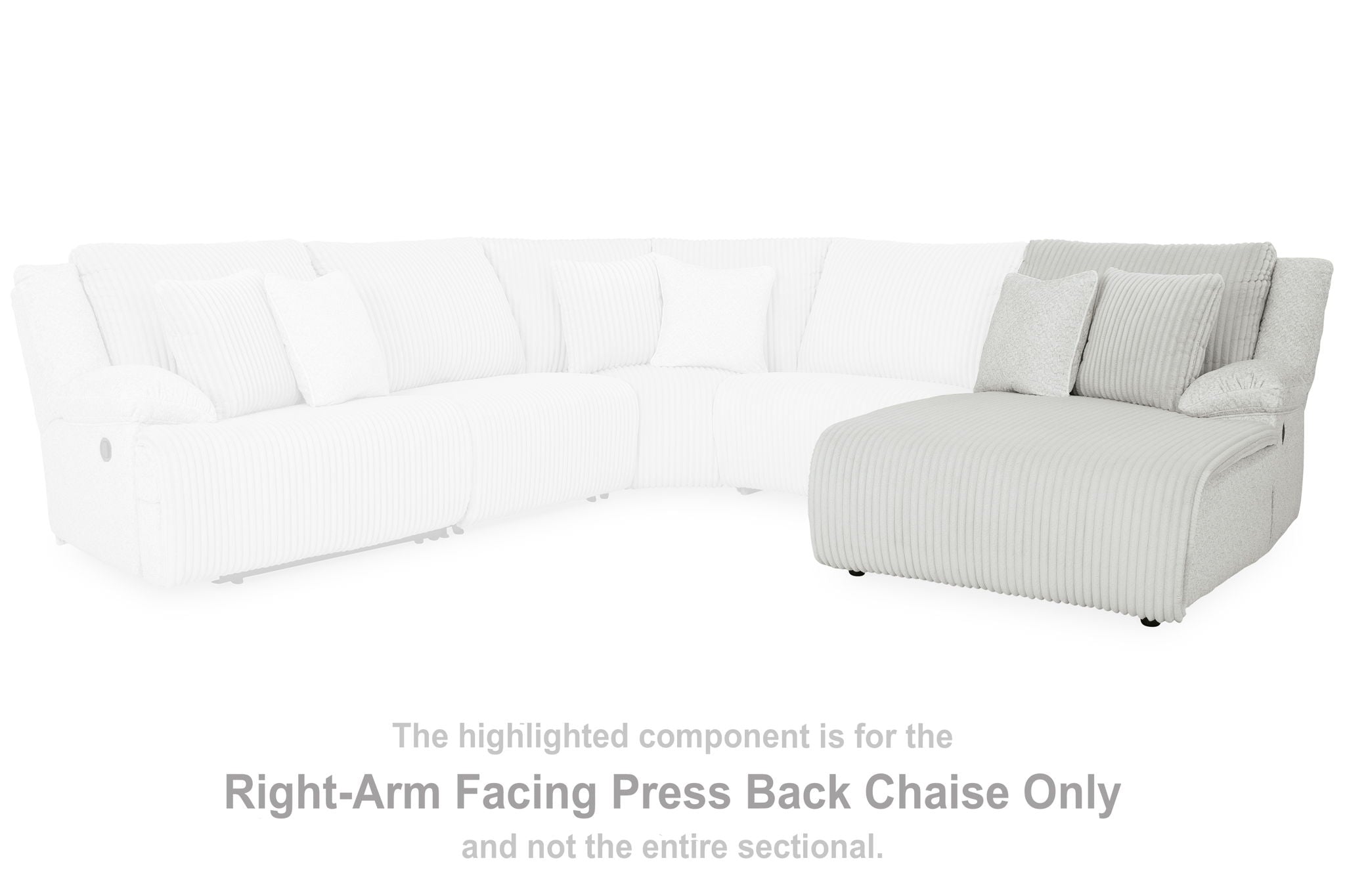 Top Tier - Alloy - Raf Press Back Chaise - Urban Living Furniture (Los Angeles, CA)