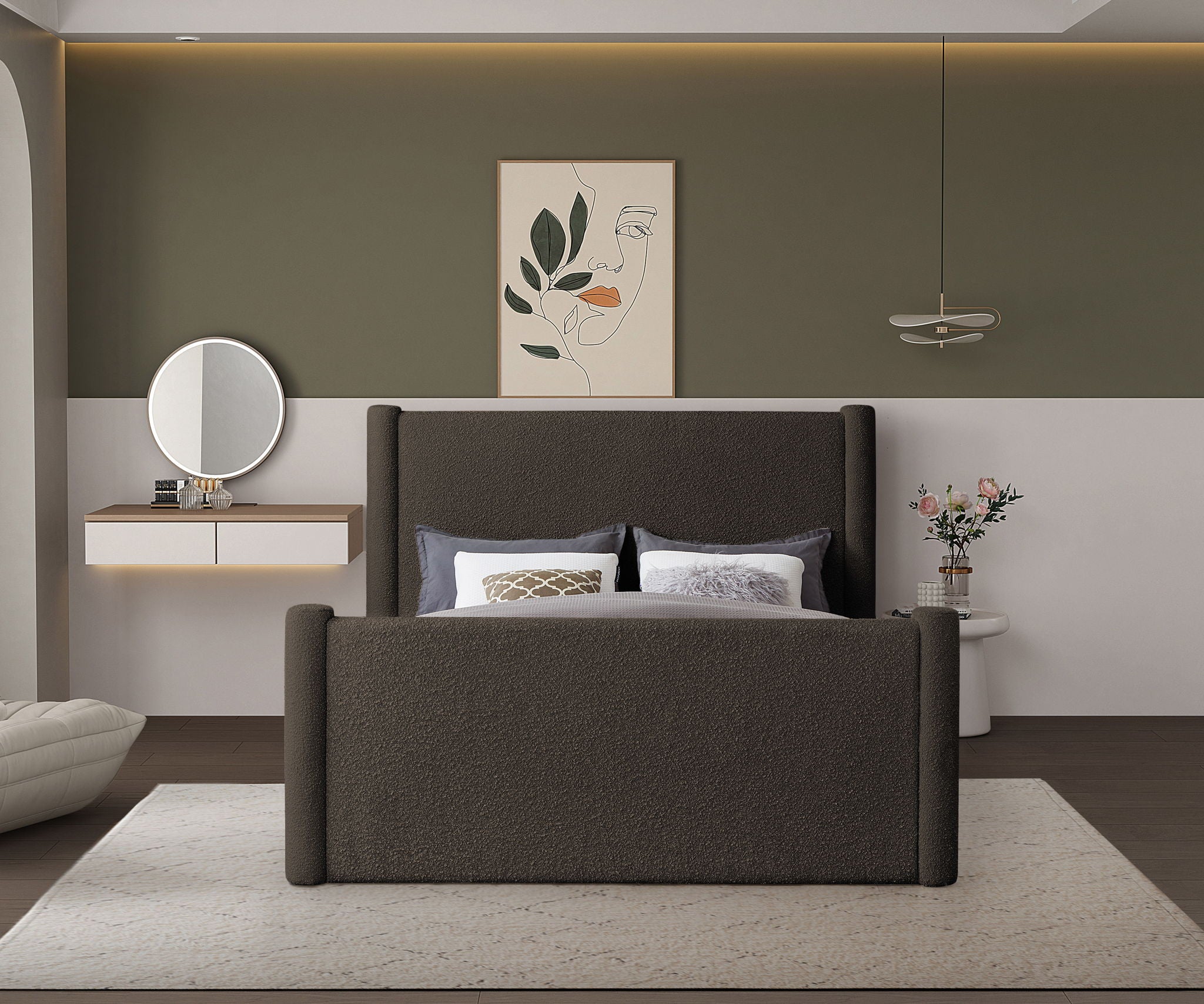 Elias - Boucle Bed - Urban Living Furniture (Los Angeles, CA)