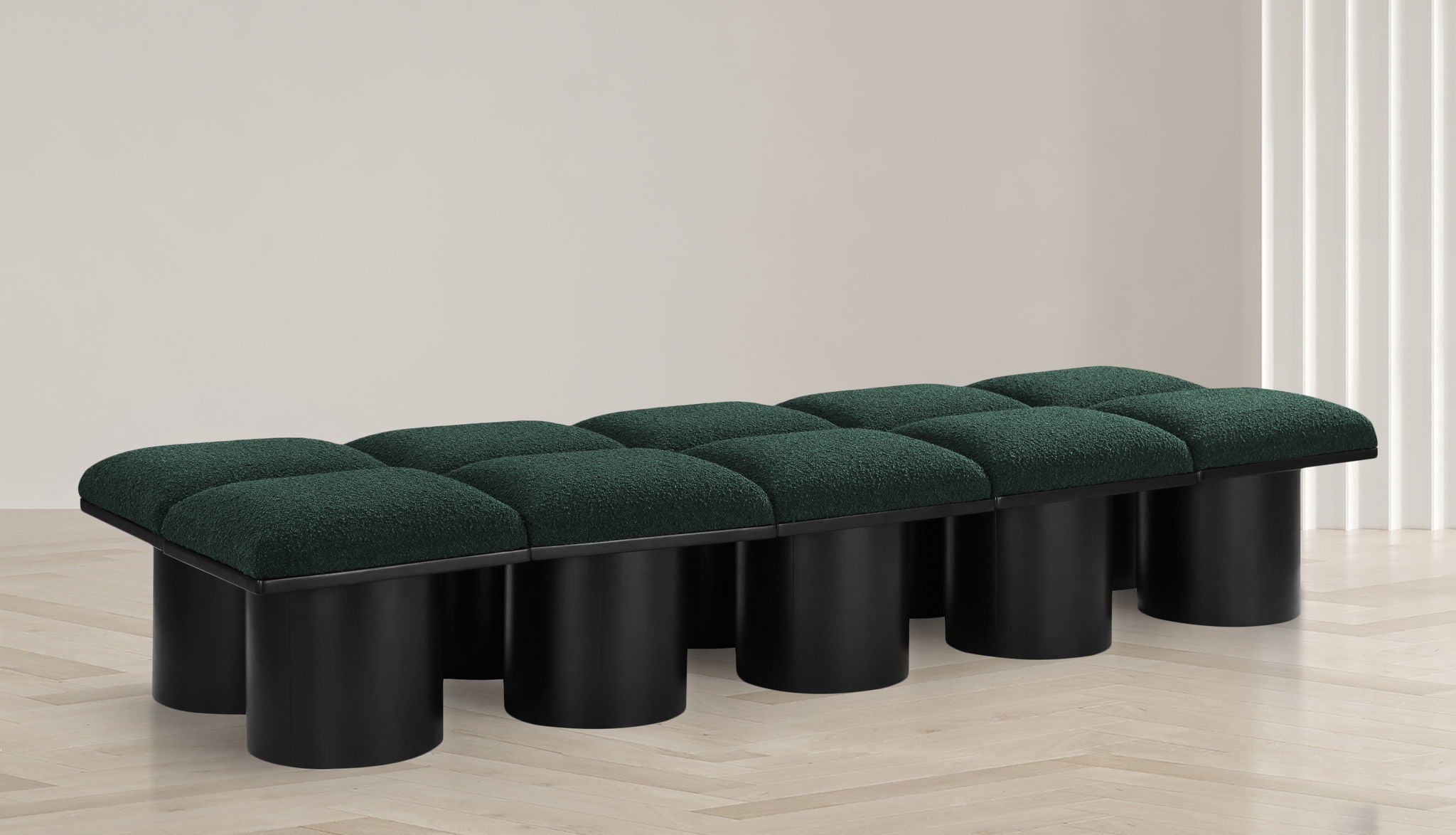 Pavilion - 10 Piece Modular Bench With Black Base - Urban Living Furniture (Los Angeles, CA)