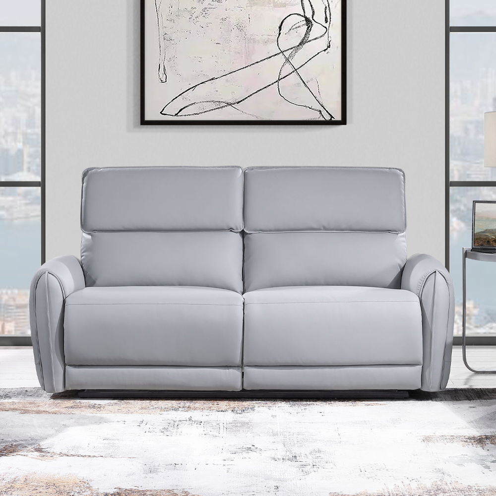 Jeromie - Power Motion Sofa With USB Port - Gray Synthetic Leather - Urban Living Furniture (Los Angeles, CA)