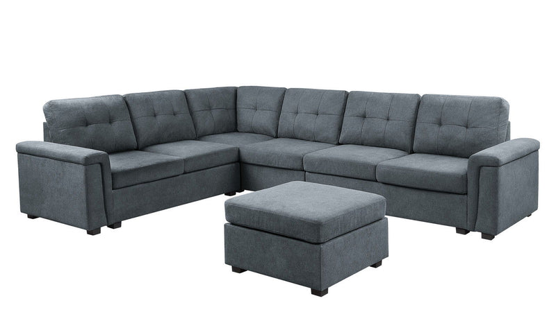 Isla - Fabric Sectional Sofa With Ottoman - Urban Living Furniture (Los Angeles, CA)