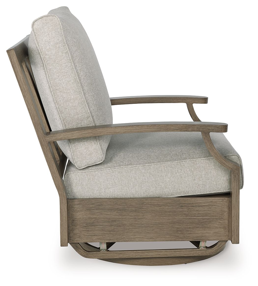 Rainier Ranch - Brown / Beige - Swivel Glider Chair With Cushion - Urban Living Furniture (Los Angeles, CA)