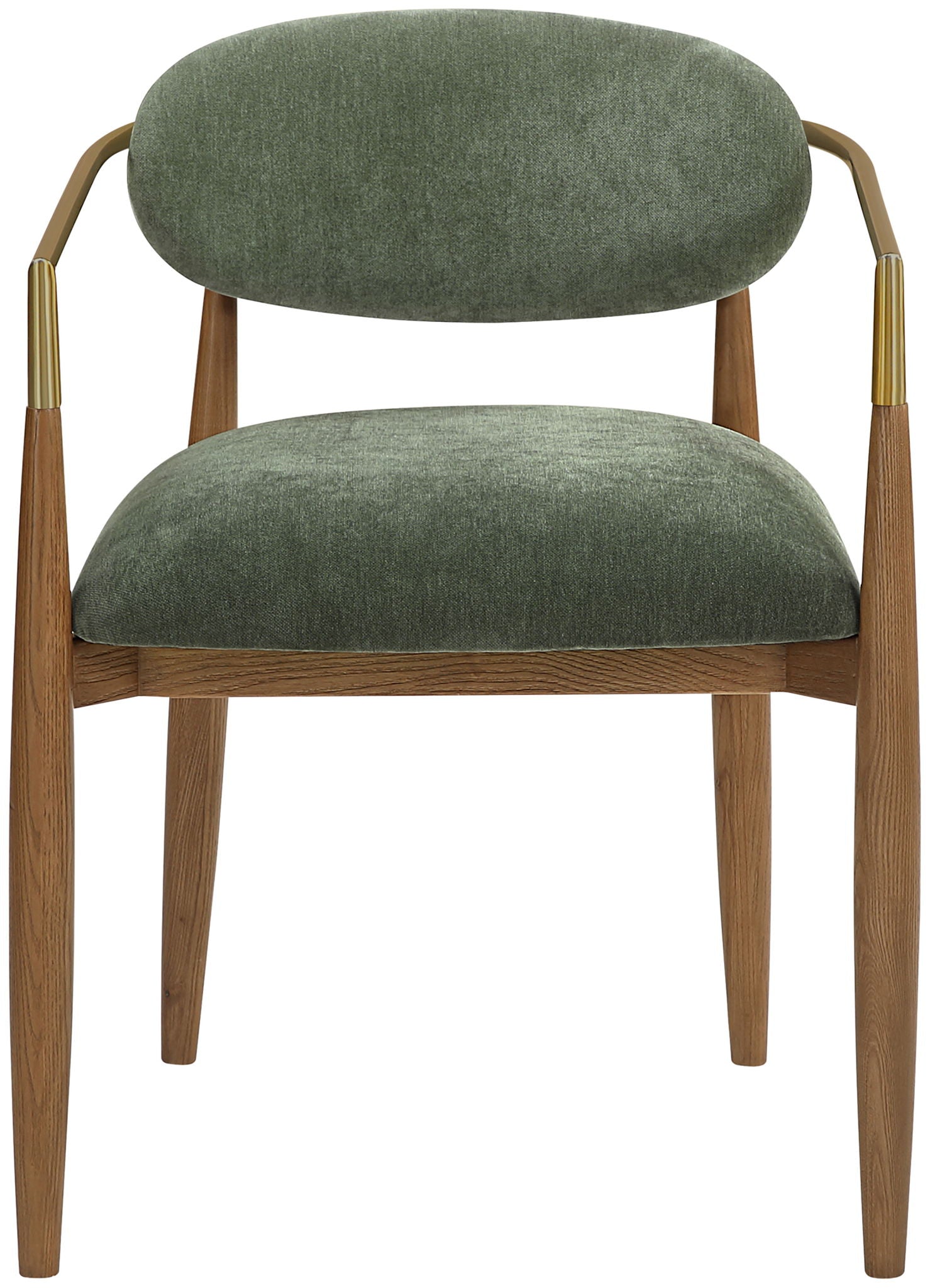 Riccio - Fabric Dining Arm Chair (Set of 2) - Walnut Frame - Urban Living Furniture (Los Angeles, CA)