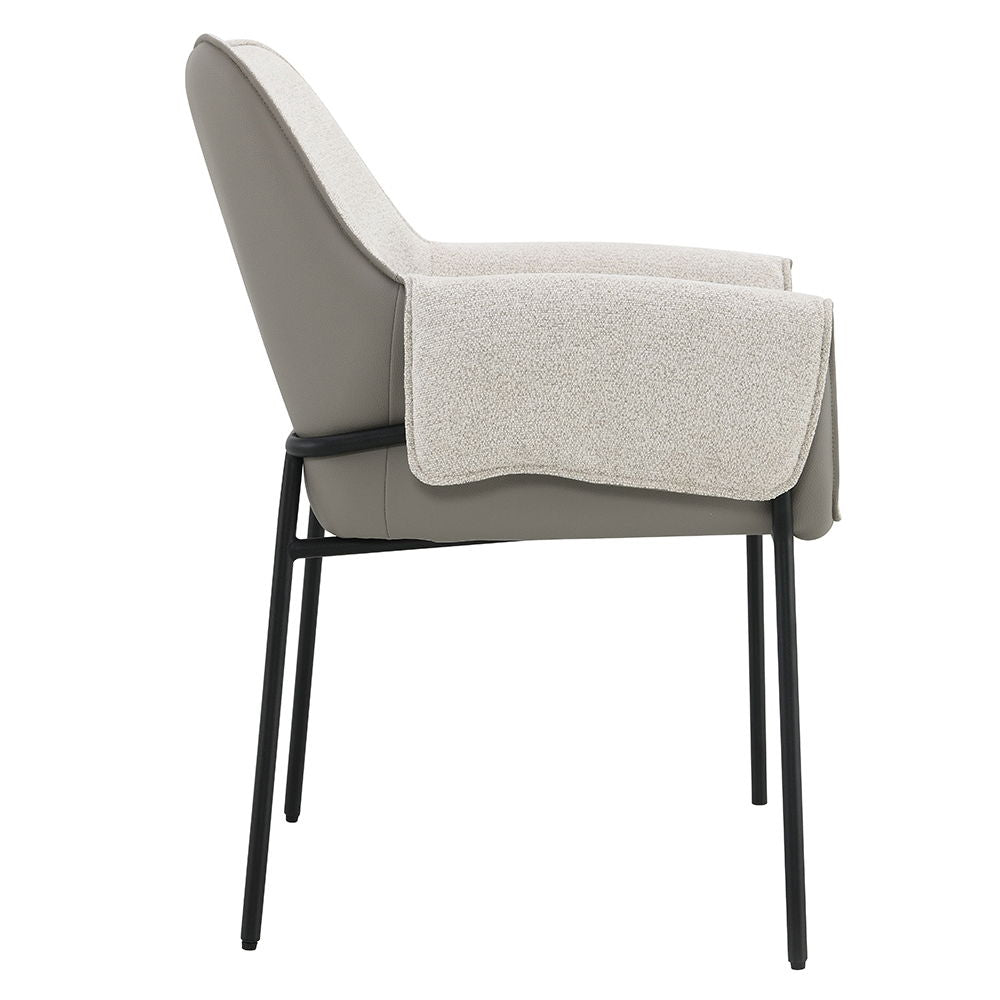 Jirina - Arm Chair (Set of 2) - Beige Chenille - Urban Living Furniture (Los Angeles, CA)