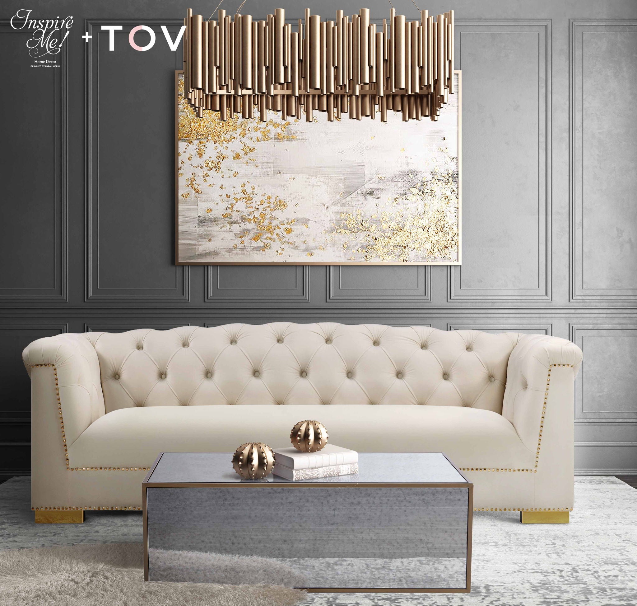 Lana - Mirrored Coffee Table - Urban Living Furniture (Los Angeles, CA)