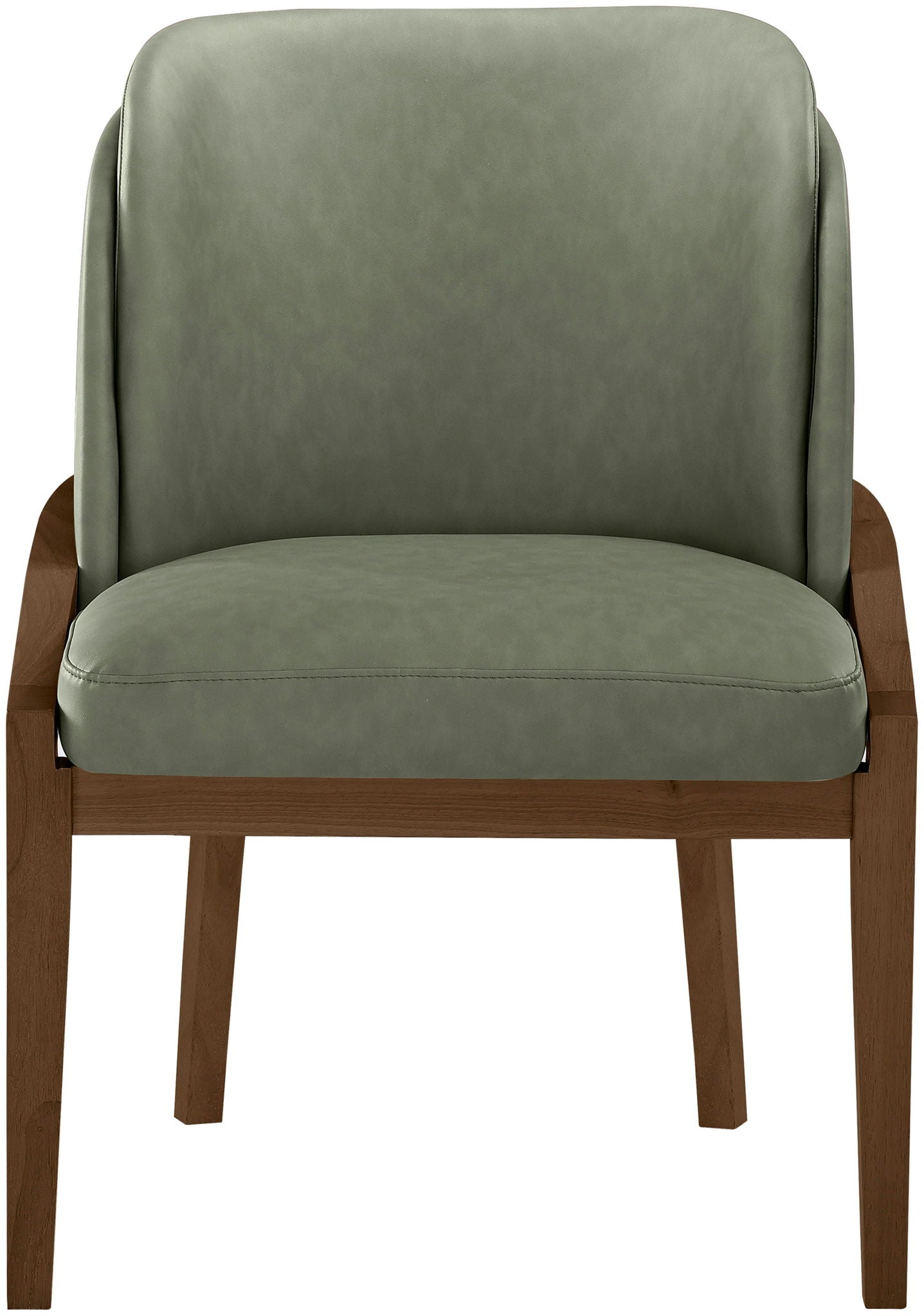 Navo - Vegan Leather Upholstered Dining Chair - Green