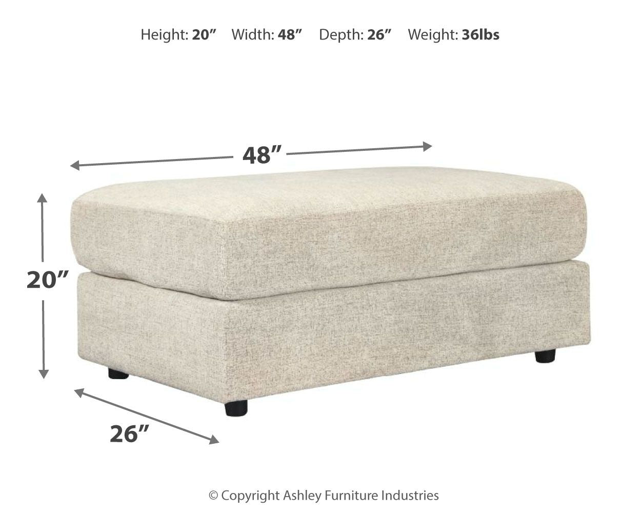 Soletren - Accent Ottoman - Urban Living Furniture (Los Angeles, CA)