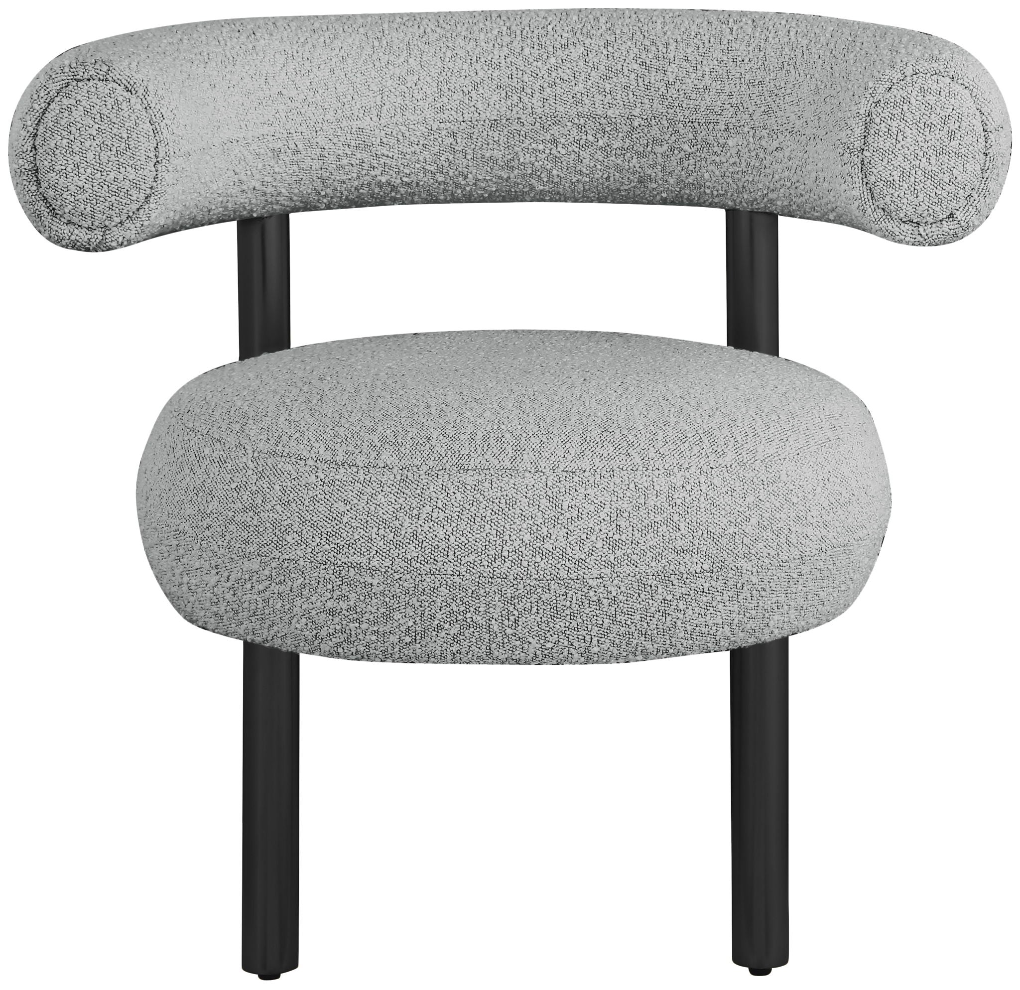 Bordeaux - Boucle Fabric Accent Chair With Black Legs - Urban Living Furniture (Los Angeles, CA)