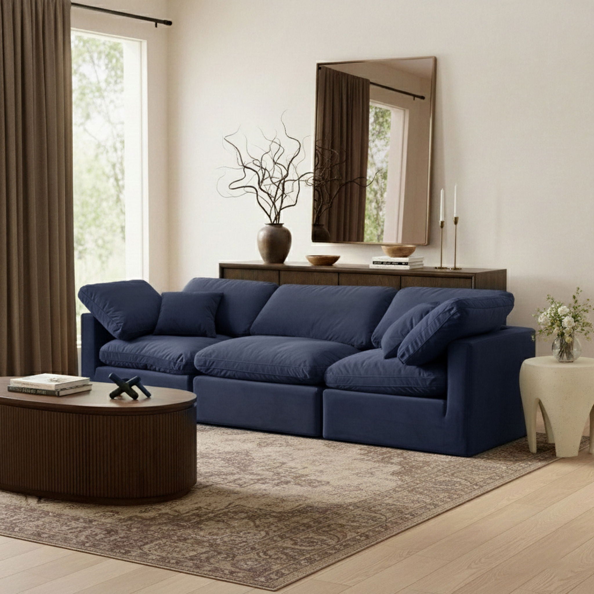 Indulge - Velvet 3 Seat Modular Sofa - Urban Living Furniture (Los Angeles, CA)