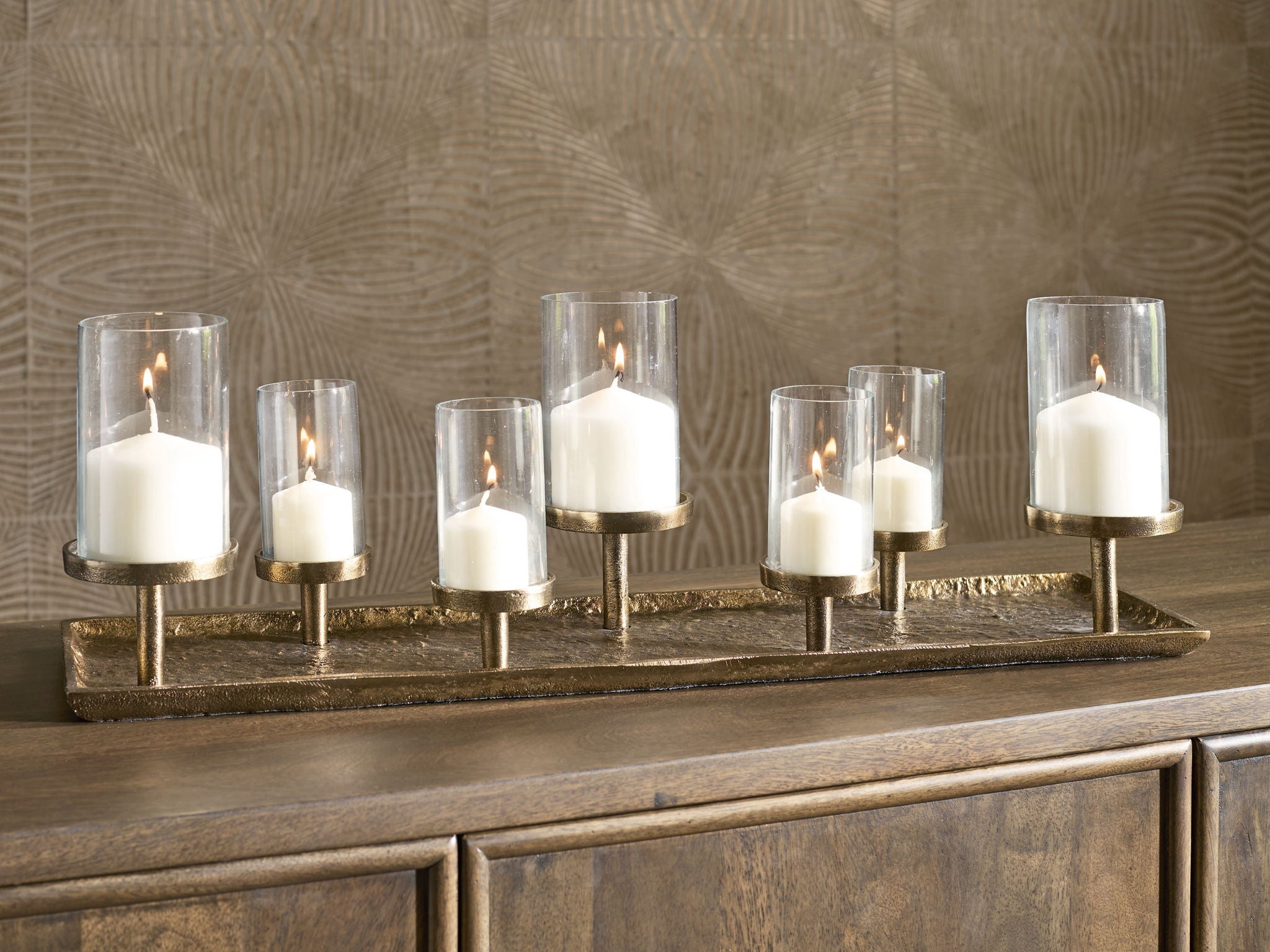 Wallmond - Antique Brass Finish - Candle Holder - Urban Living Furniture (Los Angeles, CA)