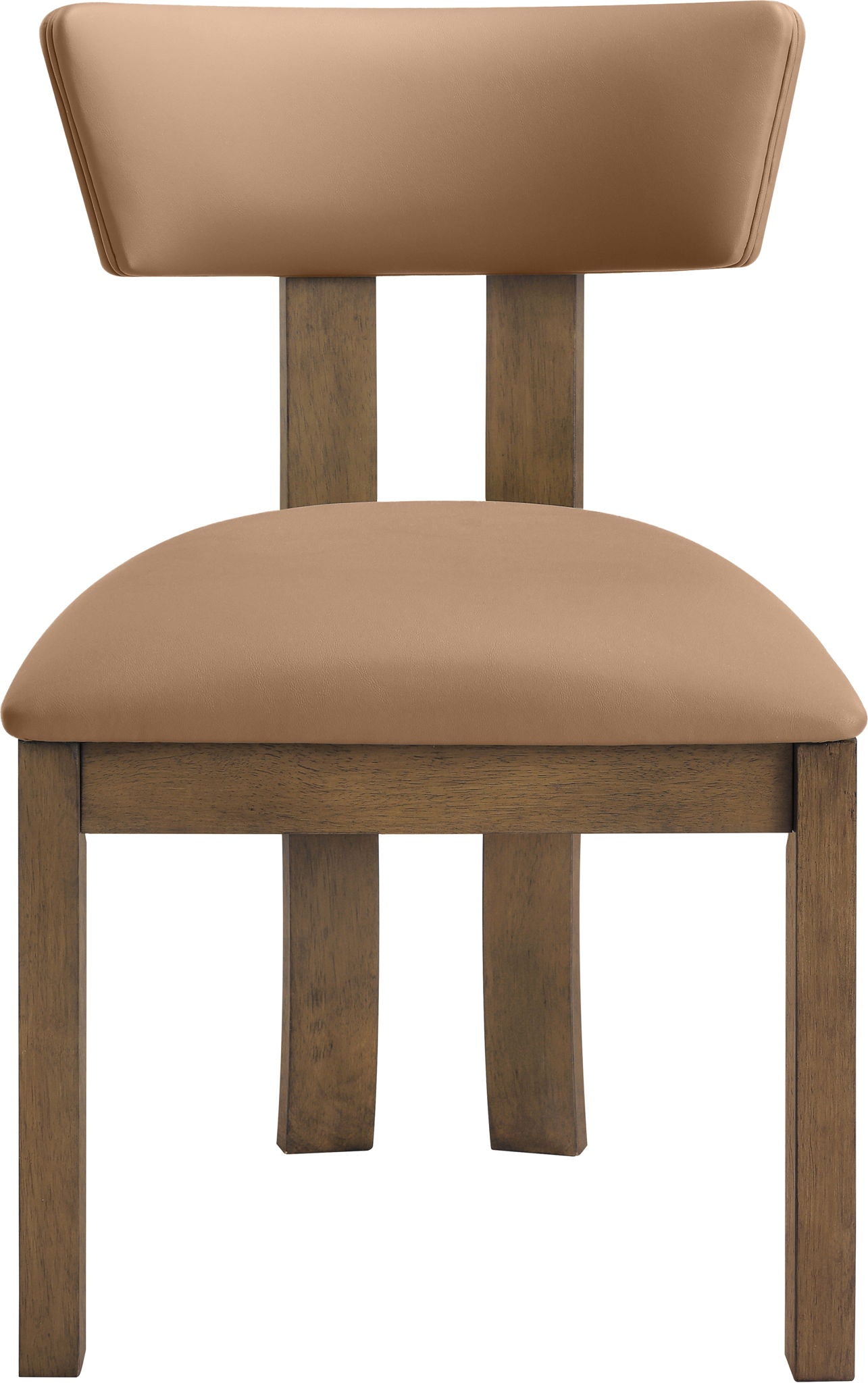 Lavrin - Vegan Leather Upholstered Dining Side Chair (Set of 2) - Walnut Base - Urban Living Furniture (Los Angeles, CA)
