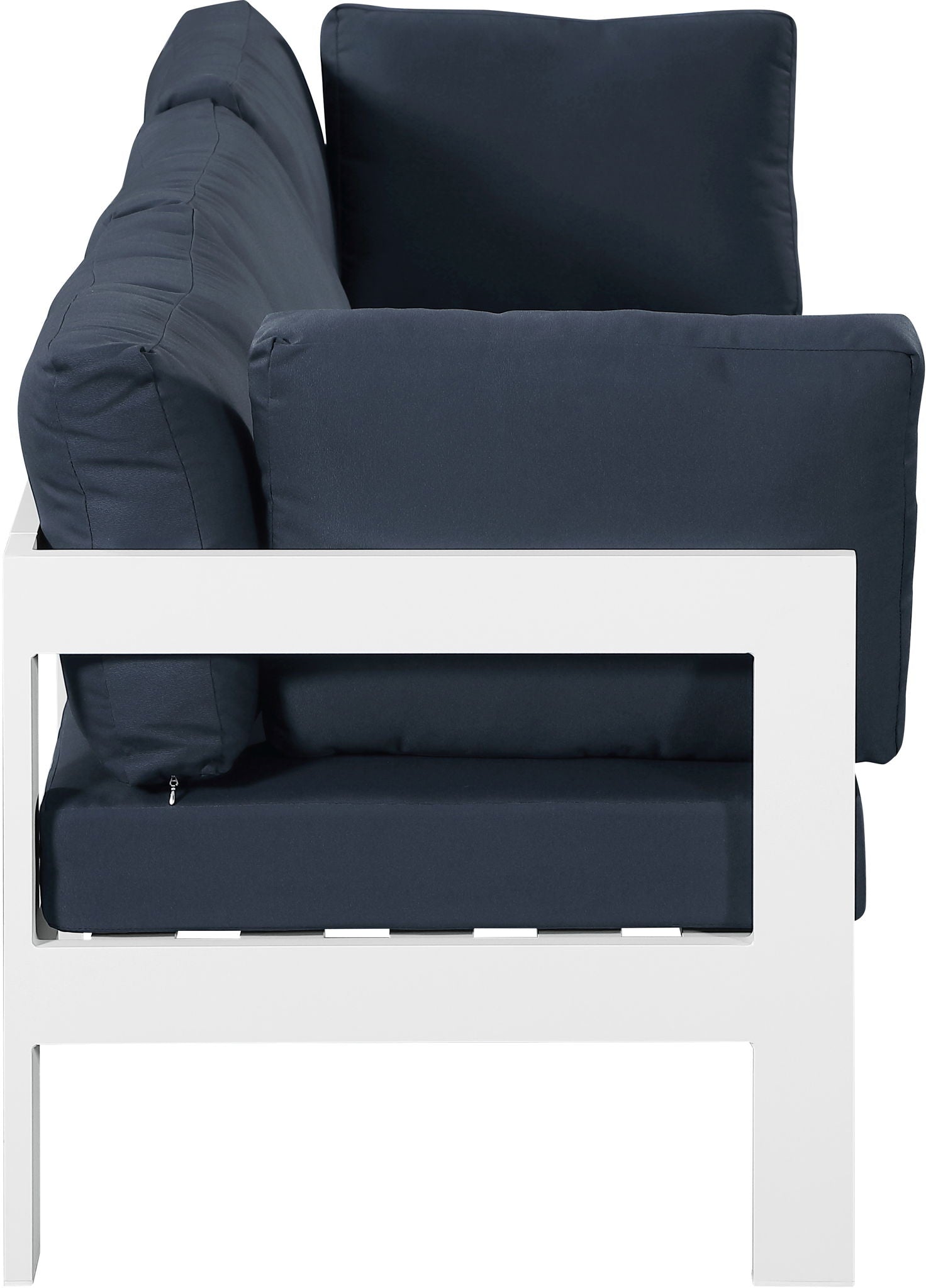 Nizuc - Outdoor Patio 3 Seat Modular Sofa With White Frame - Urban Living Furniture (Los Angeles, CA)