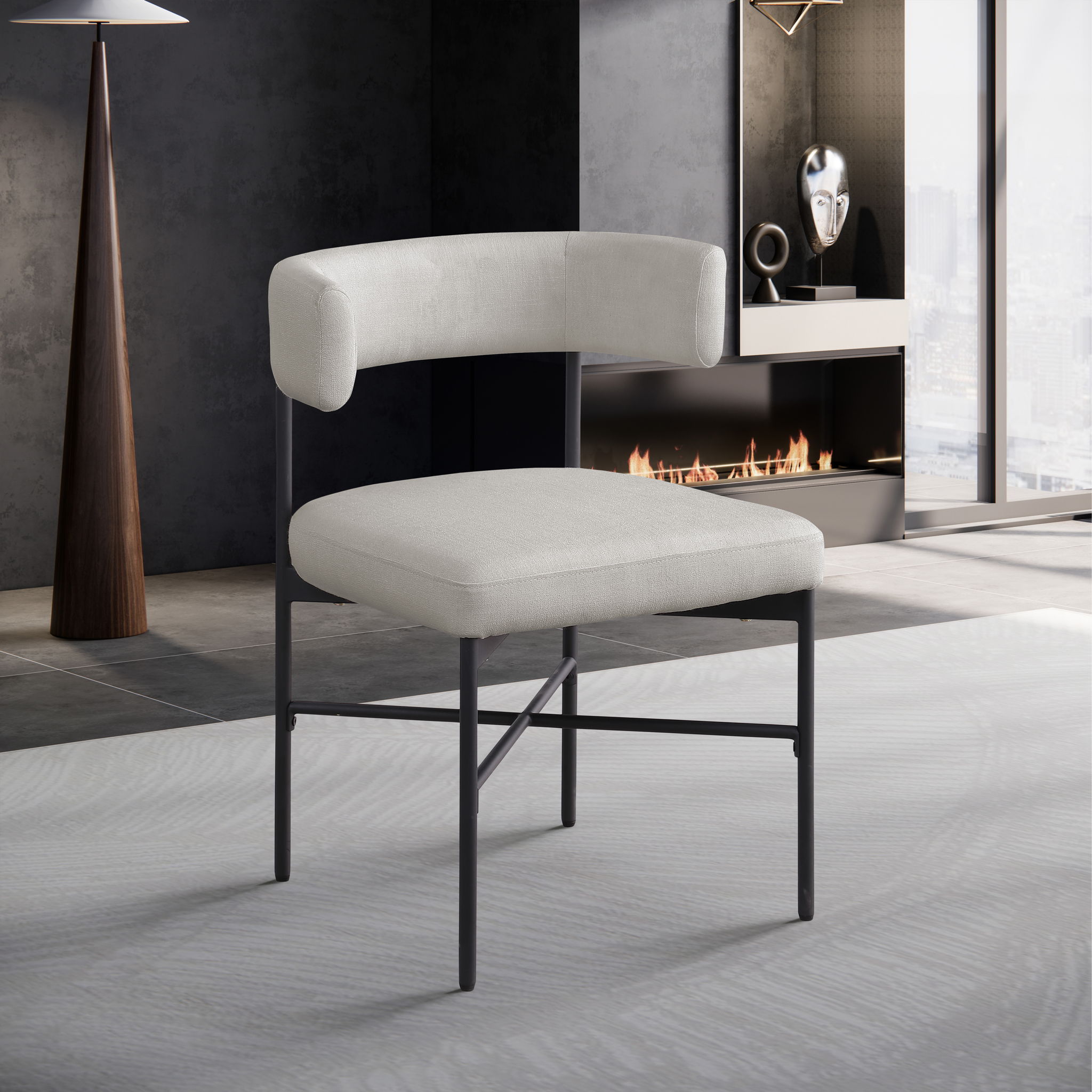 Rivage - Durable Dining Chair With Black Frame (Set of 2) - Urban Living Furniture (Los Angeles, CA)