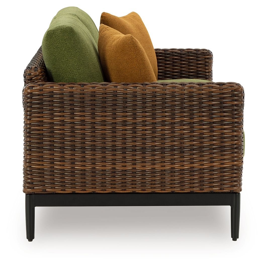 Horizon Hall - Brown / Green - Loveseat With Cushion - Urban Living Furniture (Los Angeles, CA)
