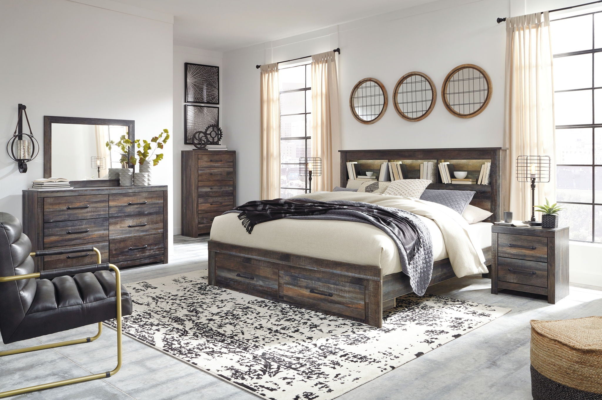 Drystan - Panel Bookcase Bed - Urban Living Furniture (Los Angeles, CA)