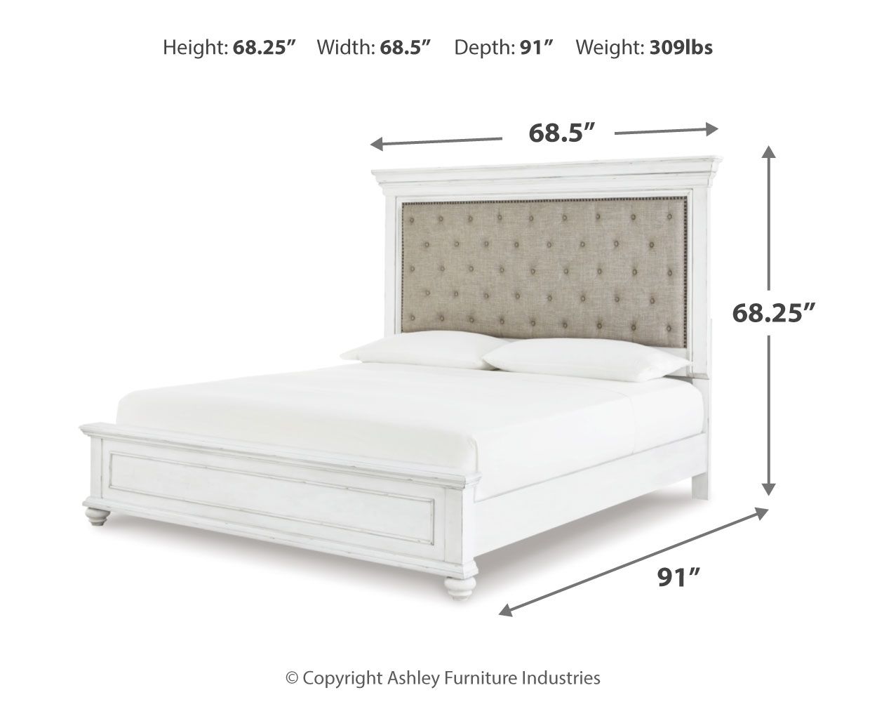 Kanwyn - Upholstered Panel Bed - Urban Living Furniture (Los Angeles, CA)