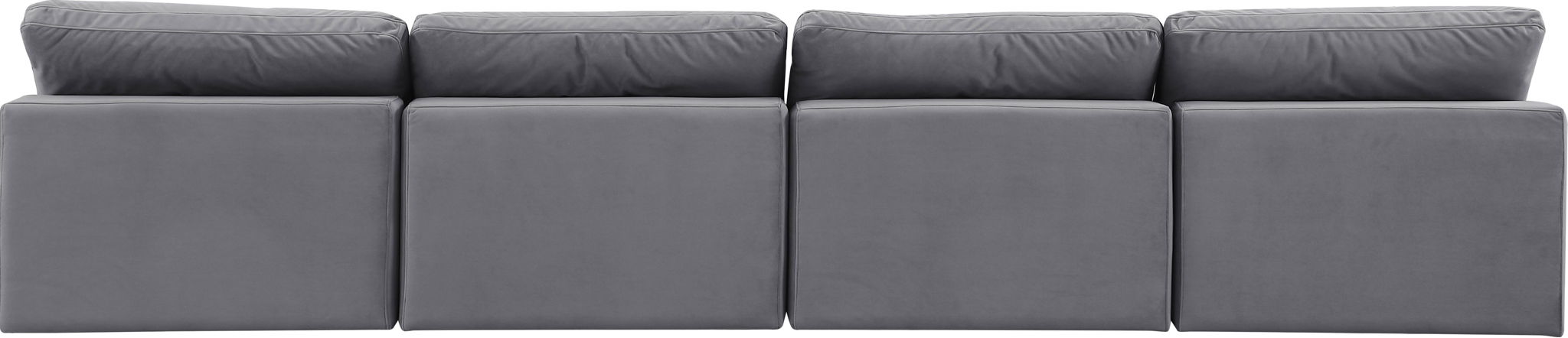 Comfy - Velvet Modular Armless Sofa 4 Seats - Urban Living Furniture (Los Angeles, CA)