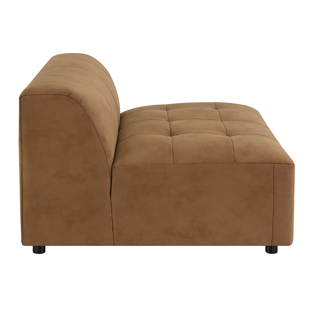 Zoey - Modular - Armless Chair - Chocolate Suede - Urban Living Furniture (Los Angeles, CA)
