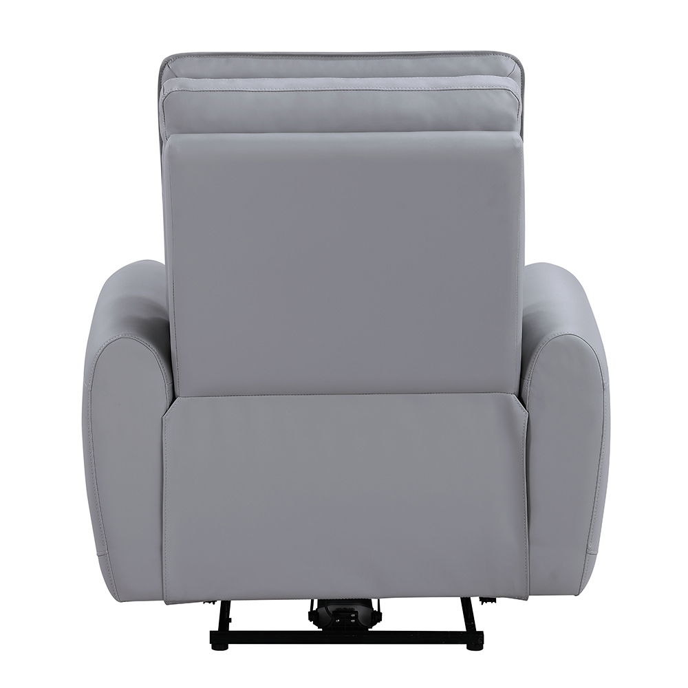 Jeromie - Power Motion Recliner With USB Port - Gray Synthetic Leather - Urban Living Furniture (Los Angeles, CA)
