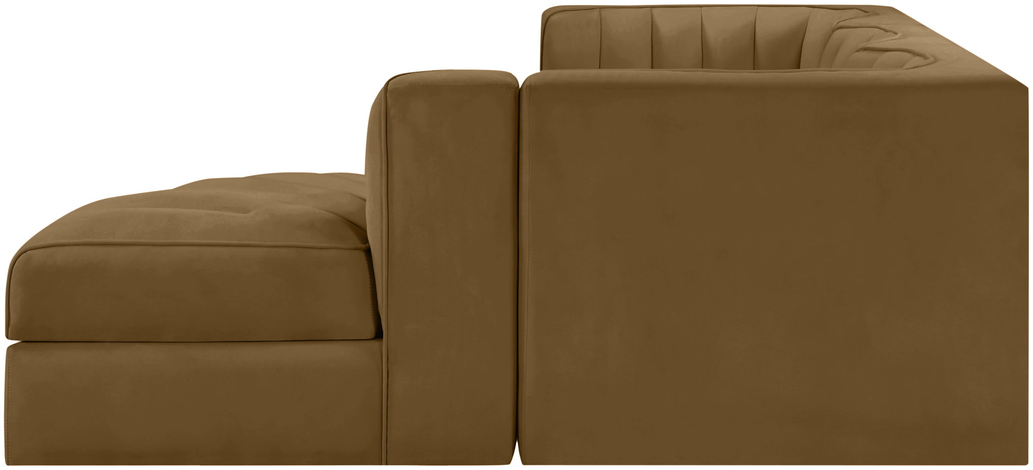 Rummi - Velvet Performance Fabric Upholstered 4 Piece Modular Sectional, With Reverse Corner Chair - Urban Living Furniture (Los Angeles, CA)