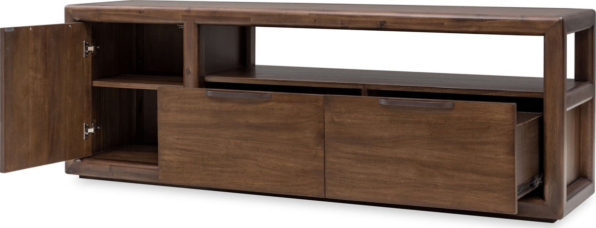 Sol - 74" Media Console - Brown Spice