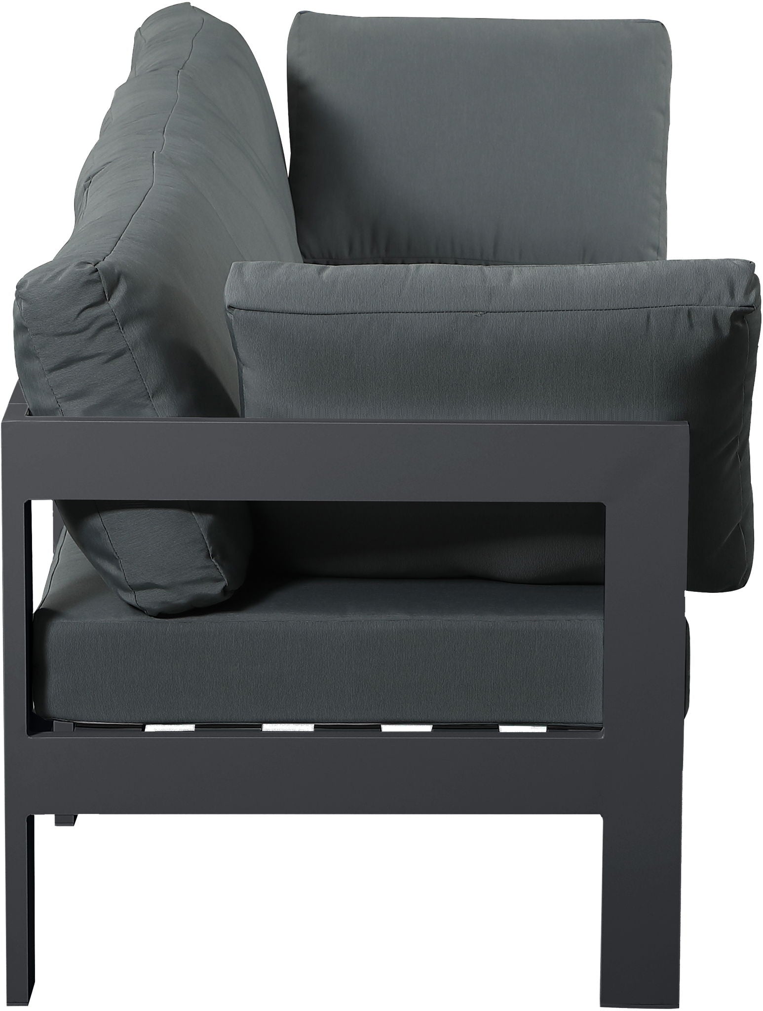Nizuc - Outdoor Patio 3 Seat Modular Sofa With Gray Frame - Urban Living Furniture (Los Angeles, CA)