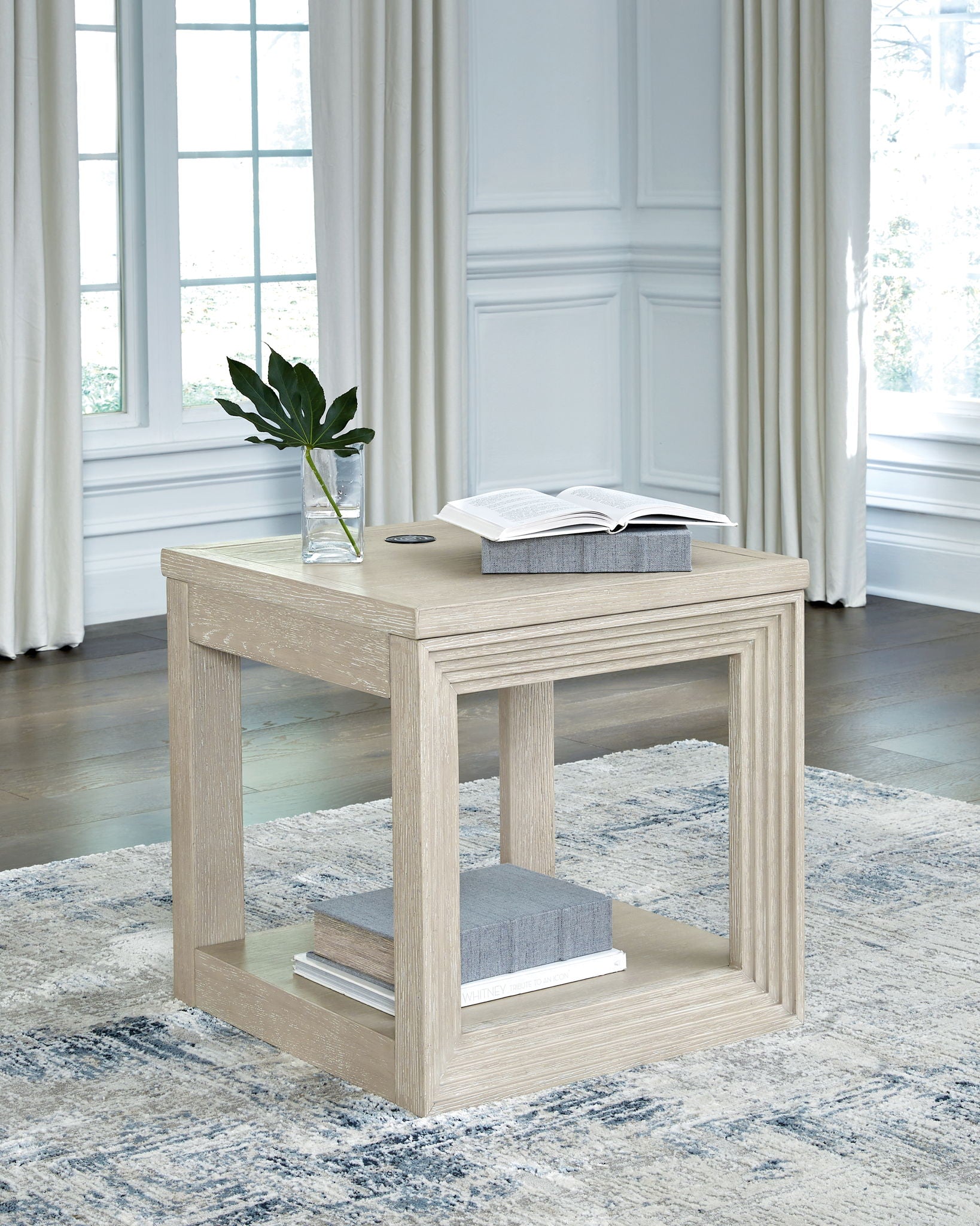 Marxhart - Bisque - Square End Table - Urban Living Furniture (Los Angeles, CA)