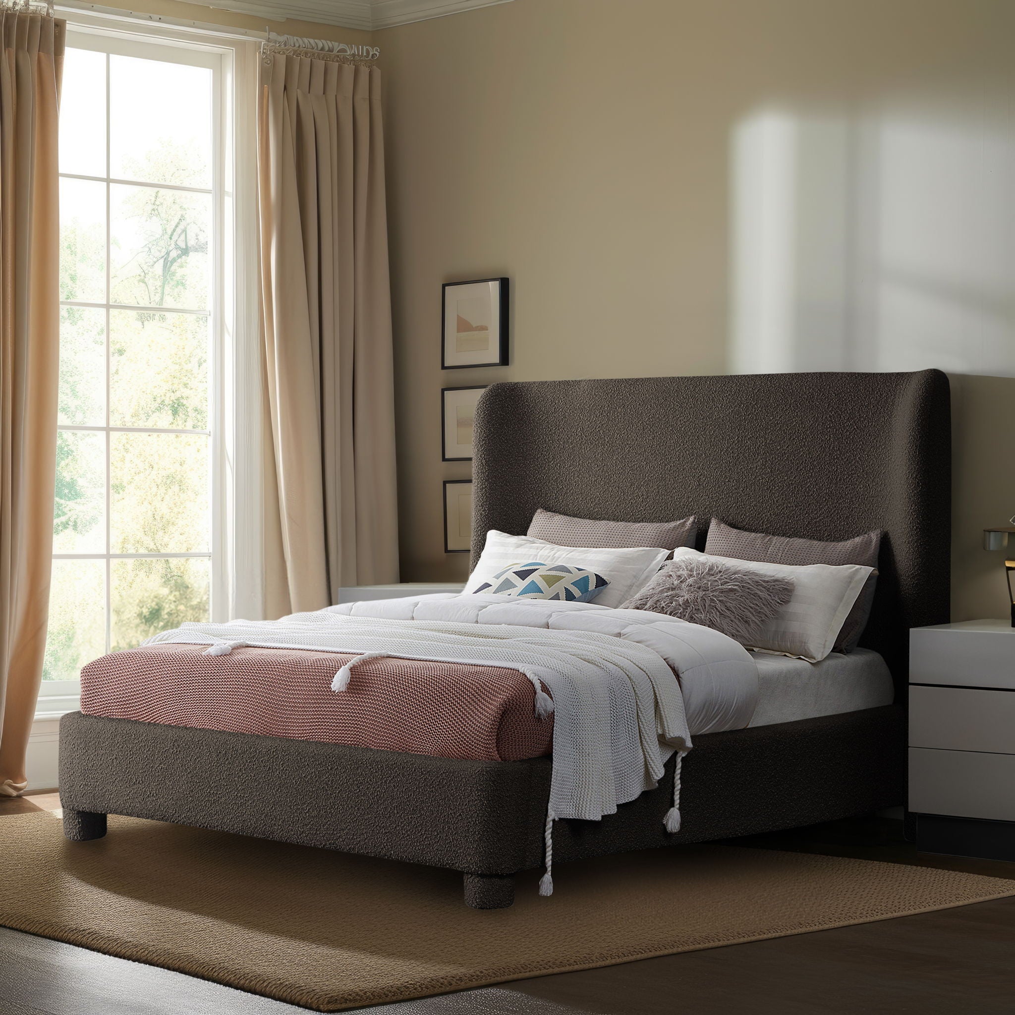 Penny - Boucle Fabric Bed