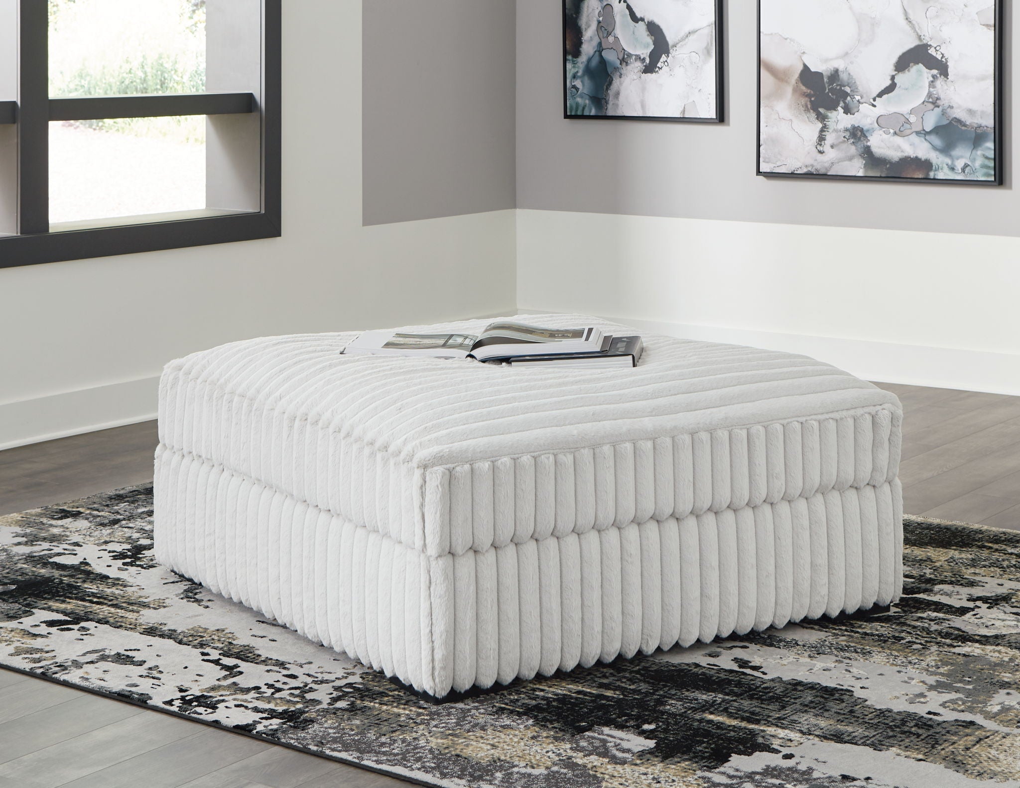 Stupendous - Alloy - Oversized Accent Ottoman - Urban Living Furniture (Los Angeles, CA)