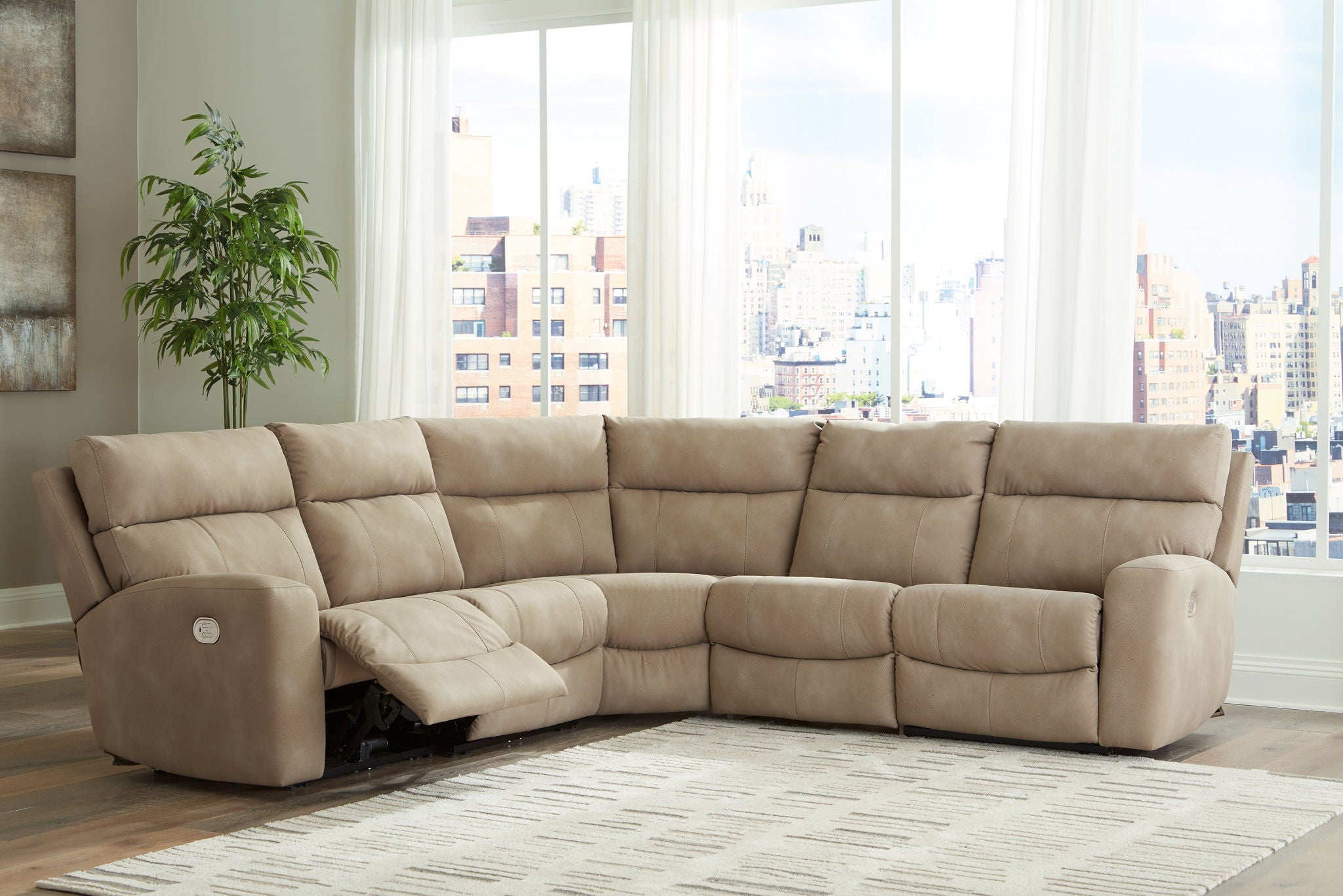 Next-gen Durapella - Power Reclinering Sectional Set - Urban Living Furniture (Los Angeles, CA)
