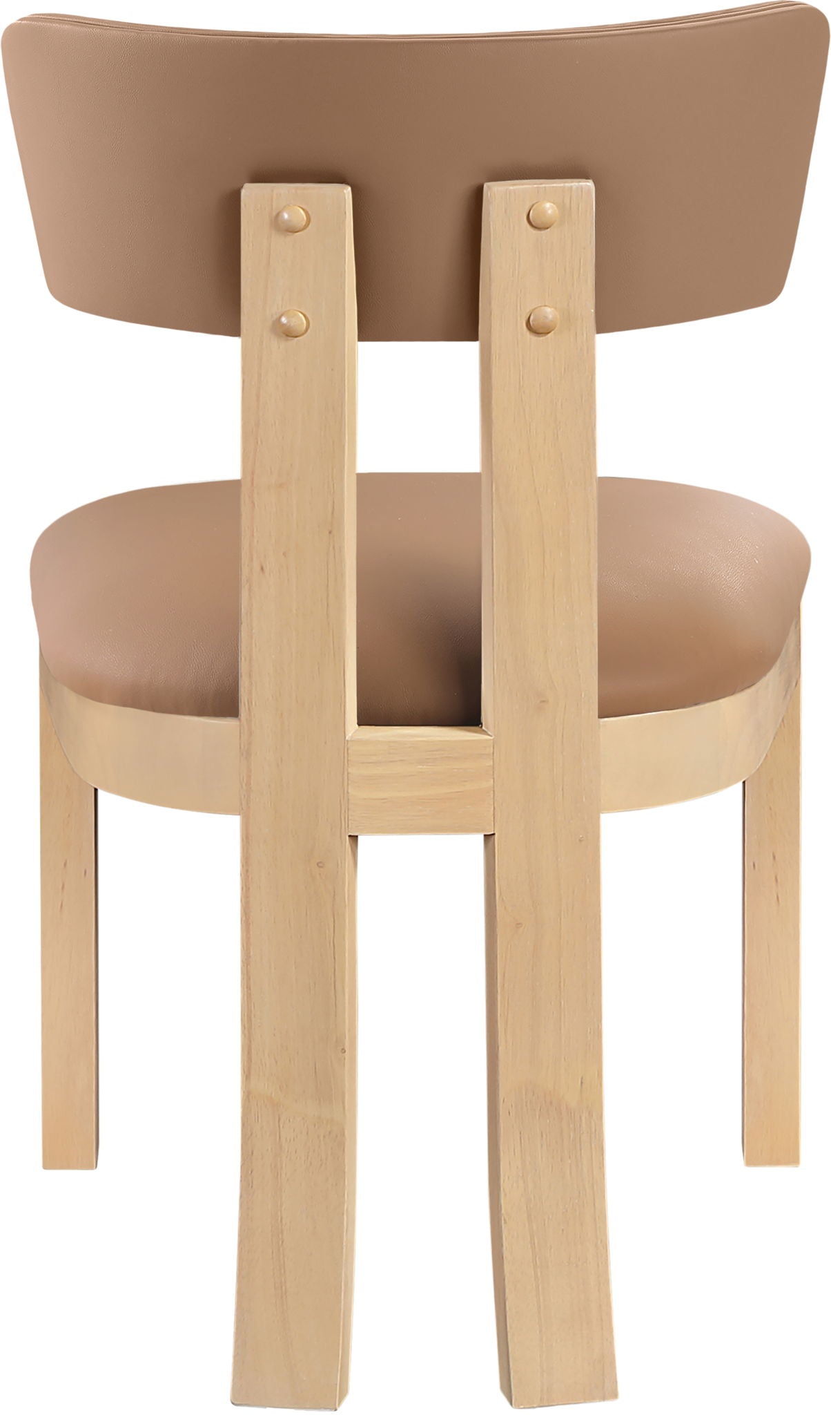 Lavrin - Vegan Leather Dining Side Chair (Set of 2) - Natural Base - Urban Living Furniture (Los Angeles, CA)