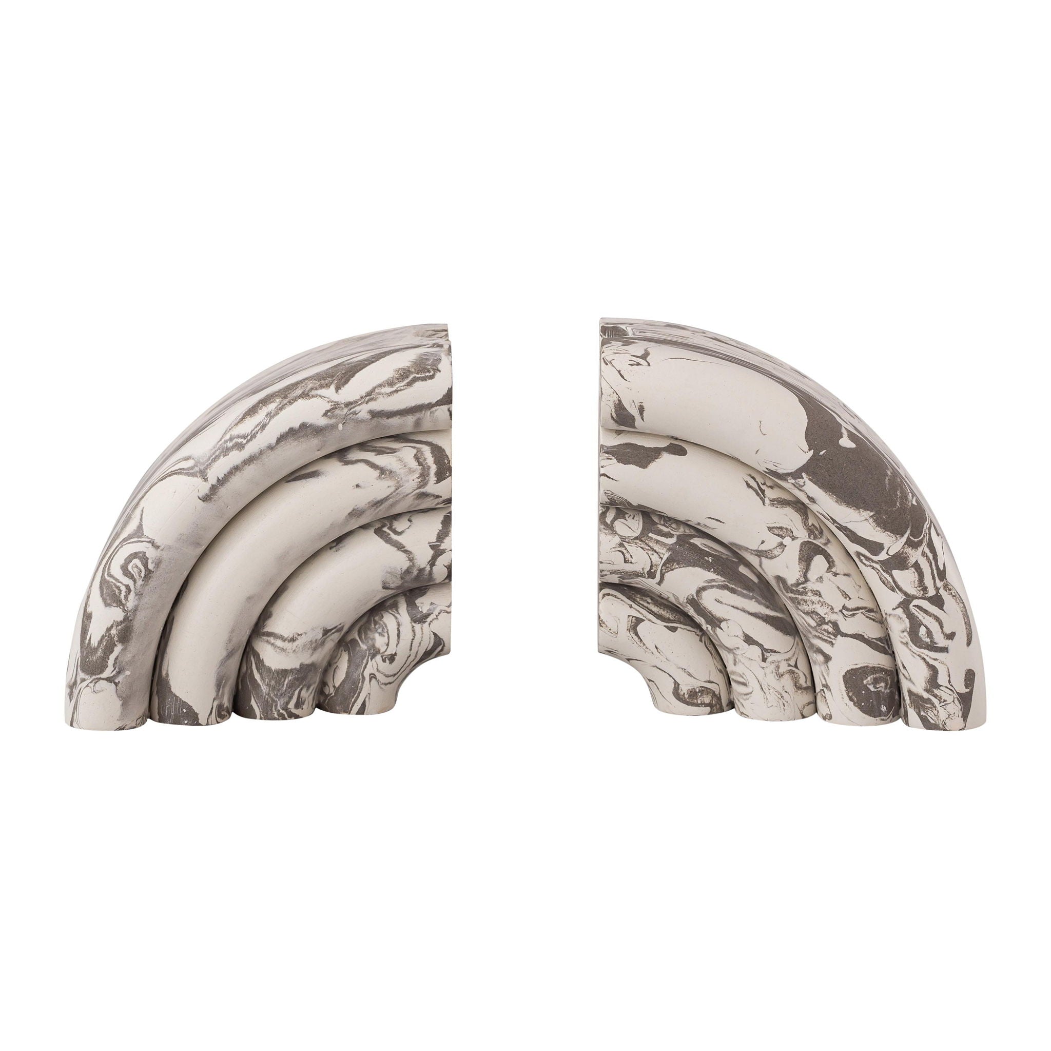Marble Bookends (Set of 2) - Gray - Urban Living Furniture (Los Angeles, CA)